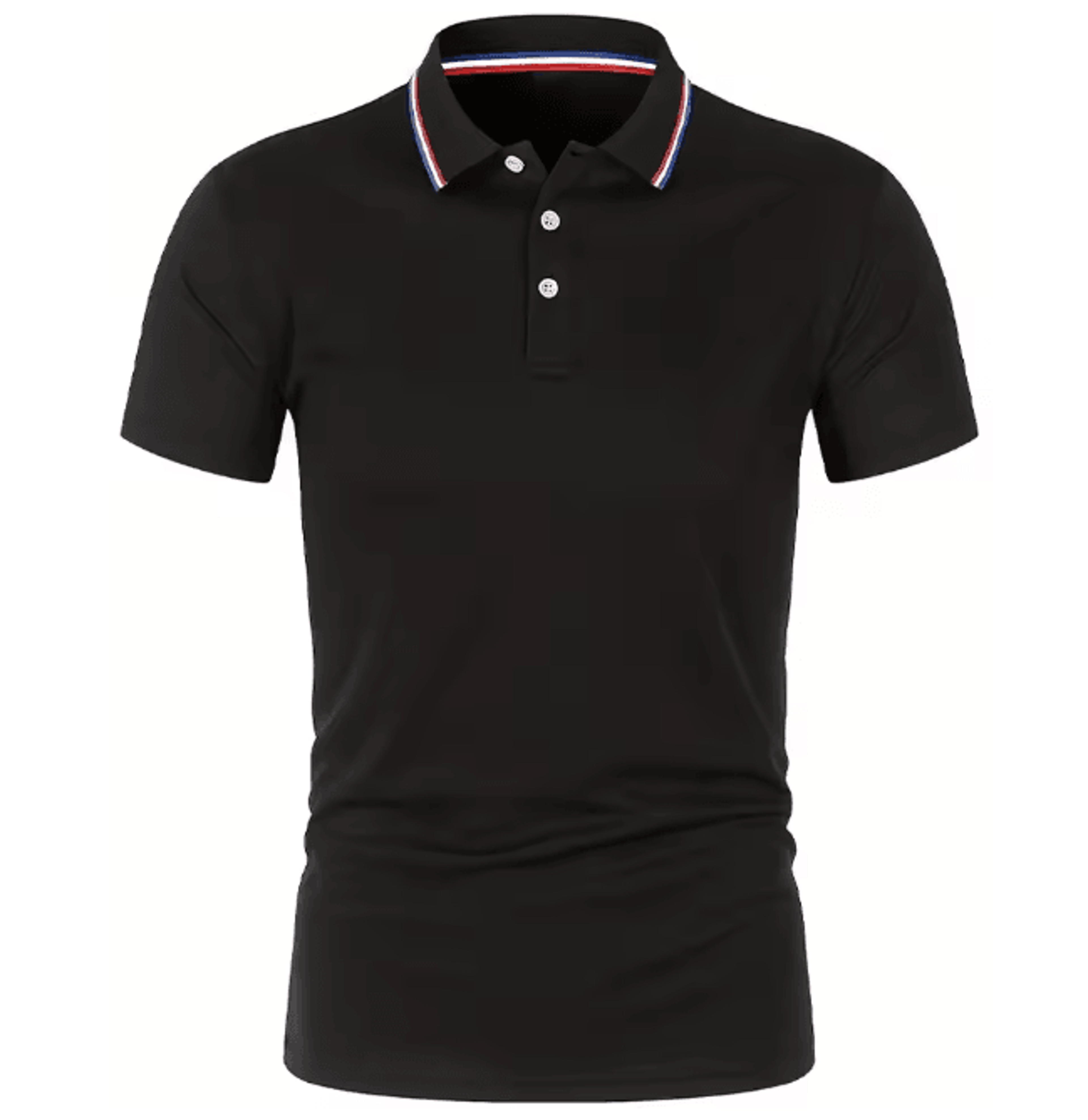 mens summer breathable polo shirt short sleeve casual top