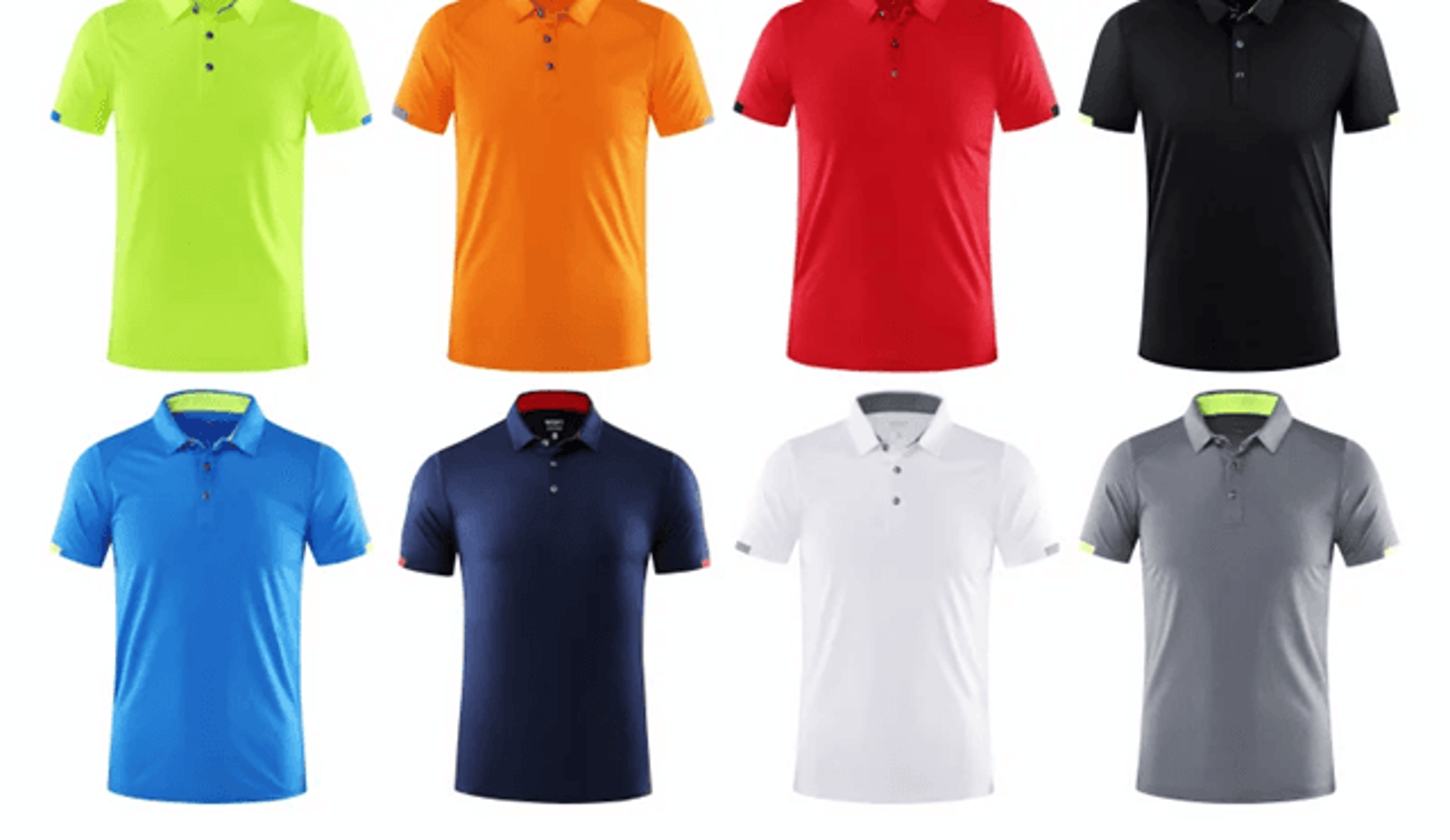 mens quick dry polo shirt lightweight sports fitness top