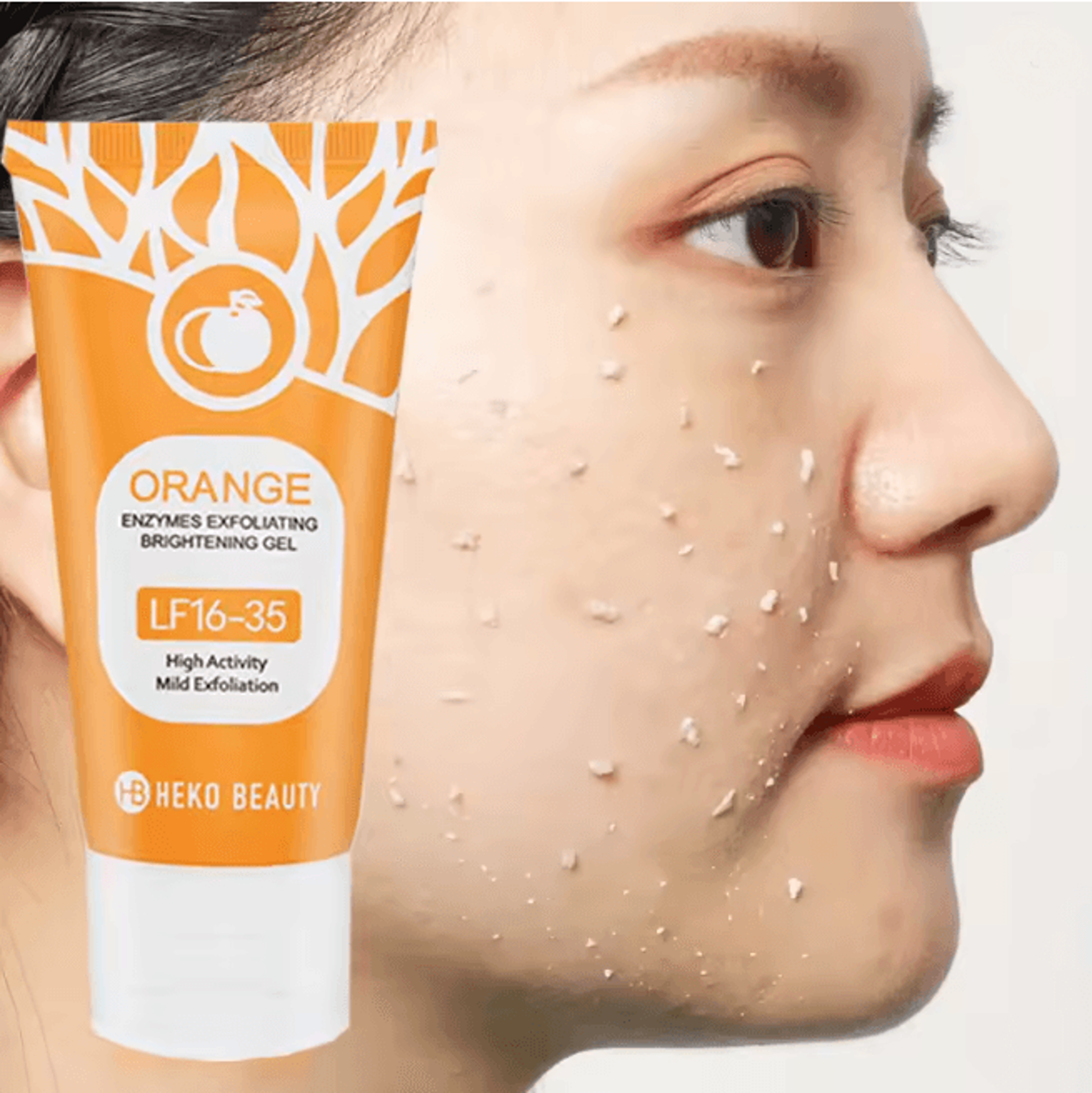 Orange Gentle Exfoliating Gel for Full Body Skin Renewal
