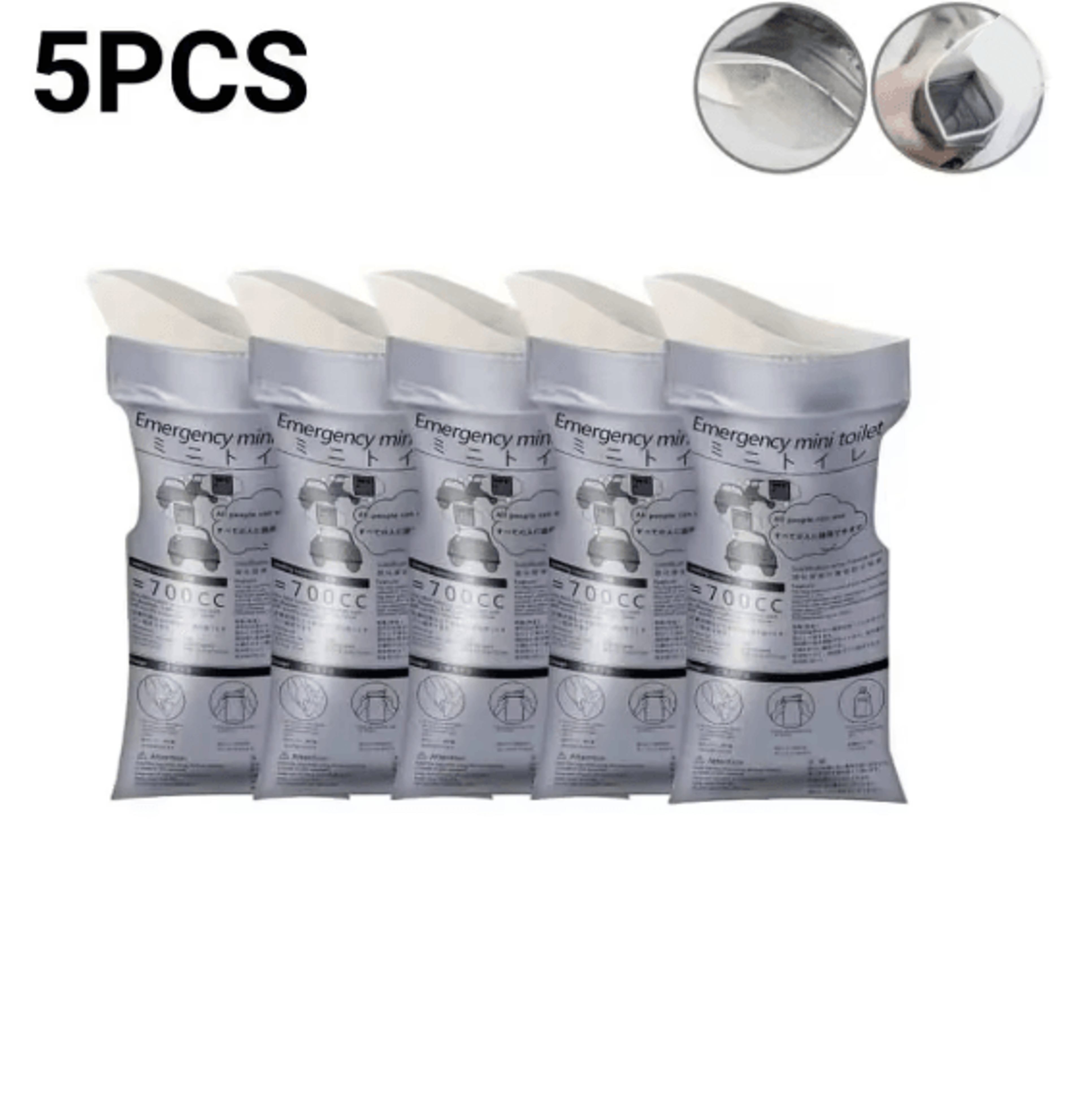 portable car emergency urine bag disposable travel toilet for road trips and outdoor emergencies