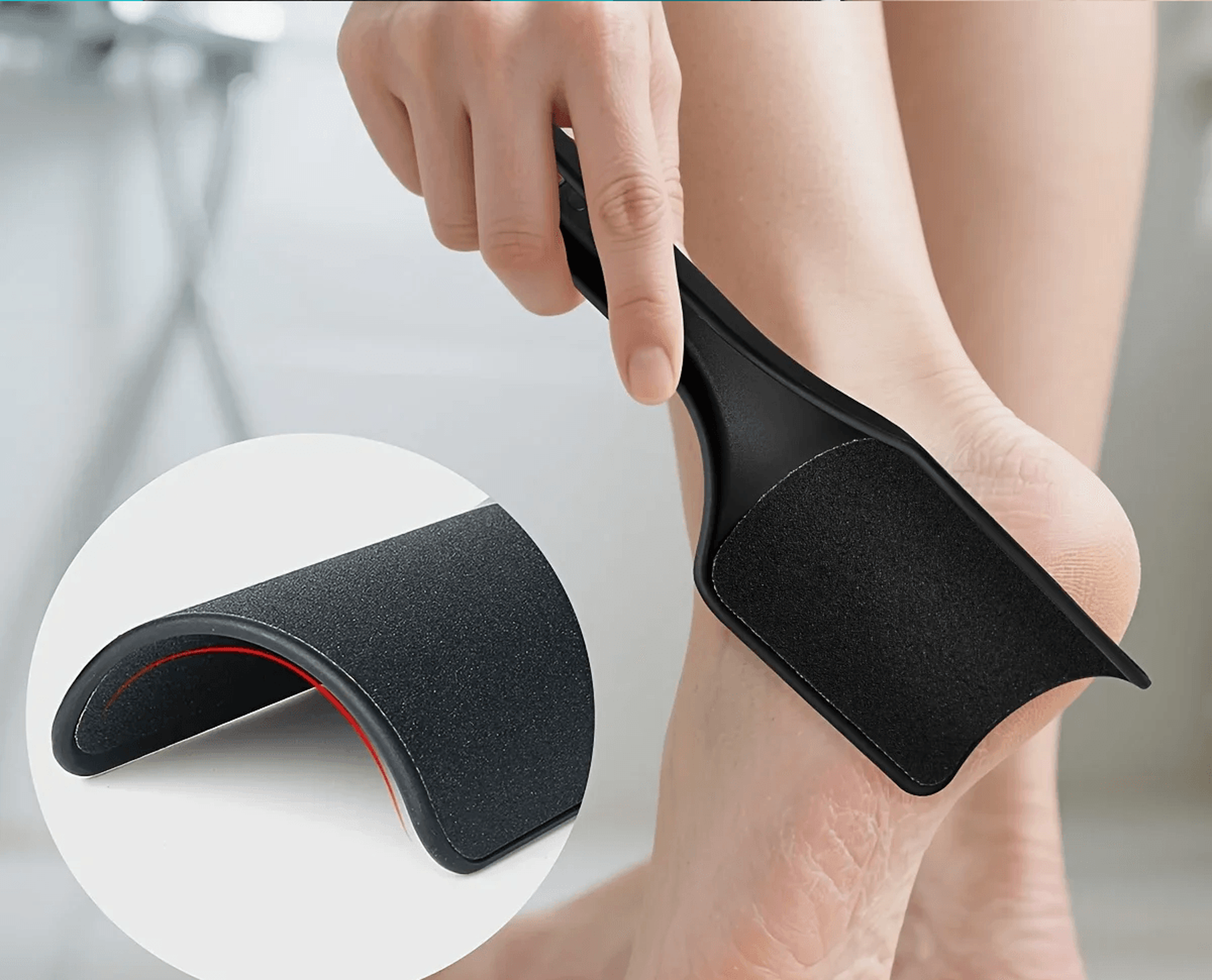 Double Sided Curved Foot Scrub Board Professional Dead Skin Remover