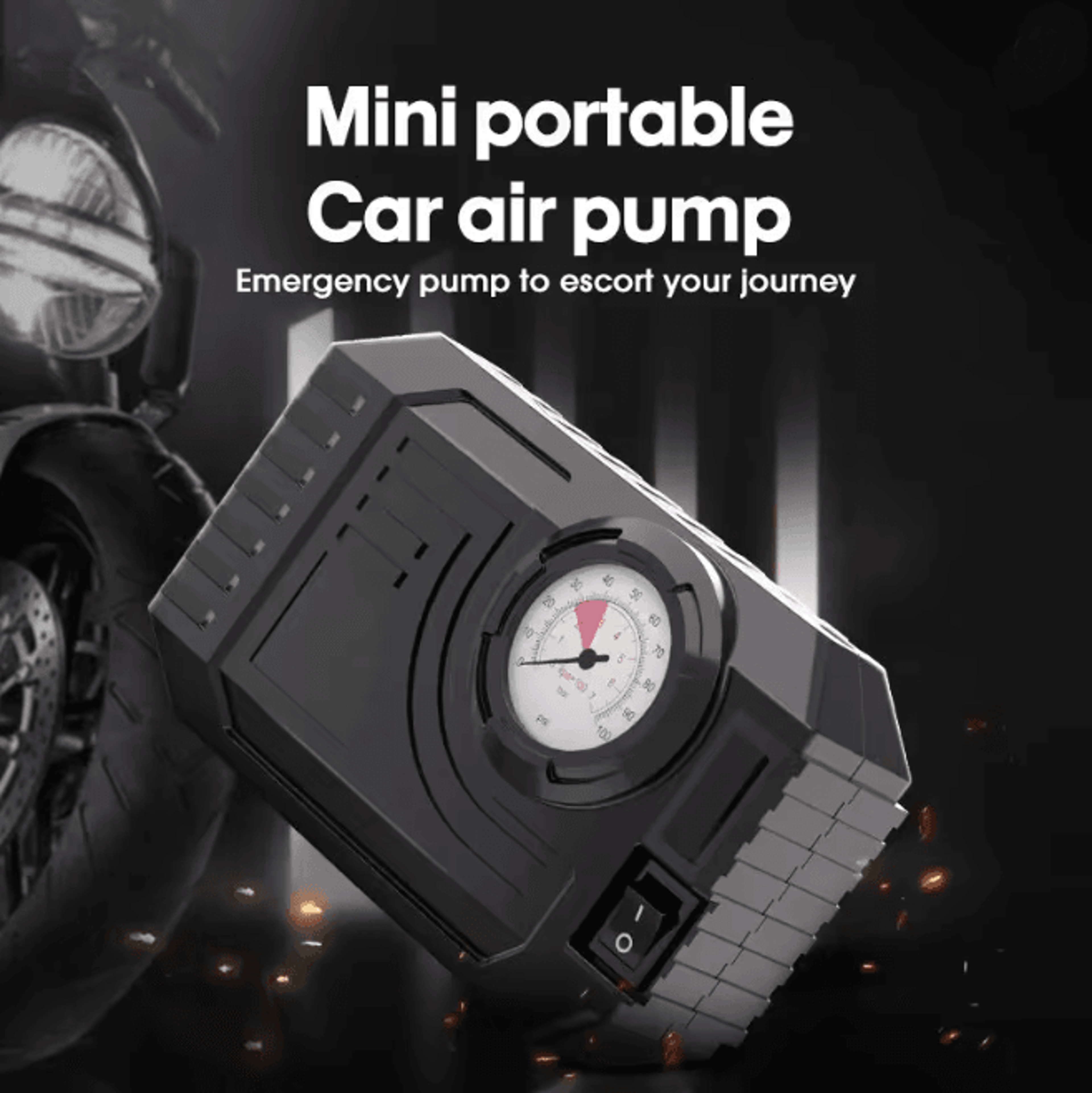 AirSwift Portable Mini Car Air Pump Electric Tire Inflator