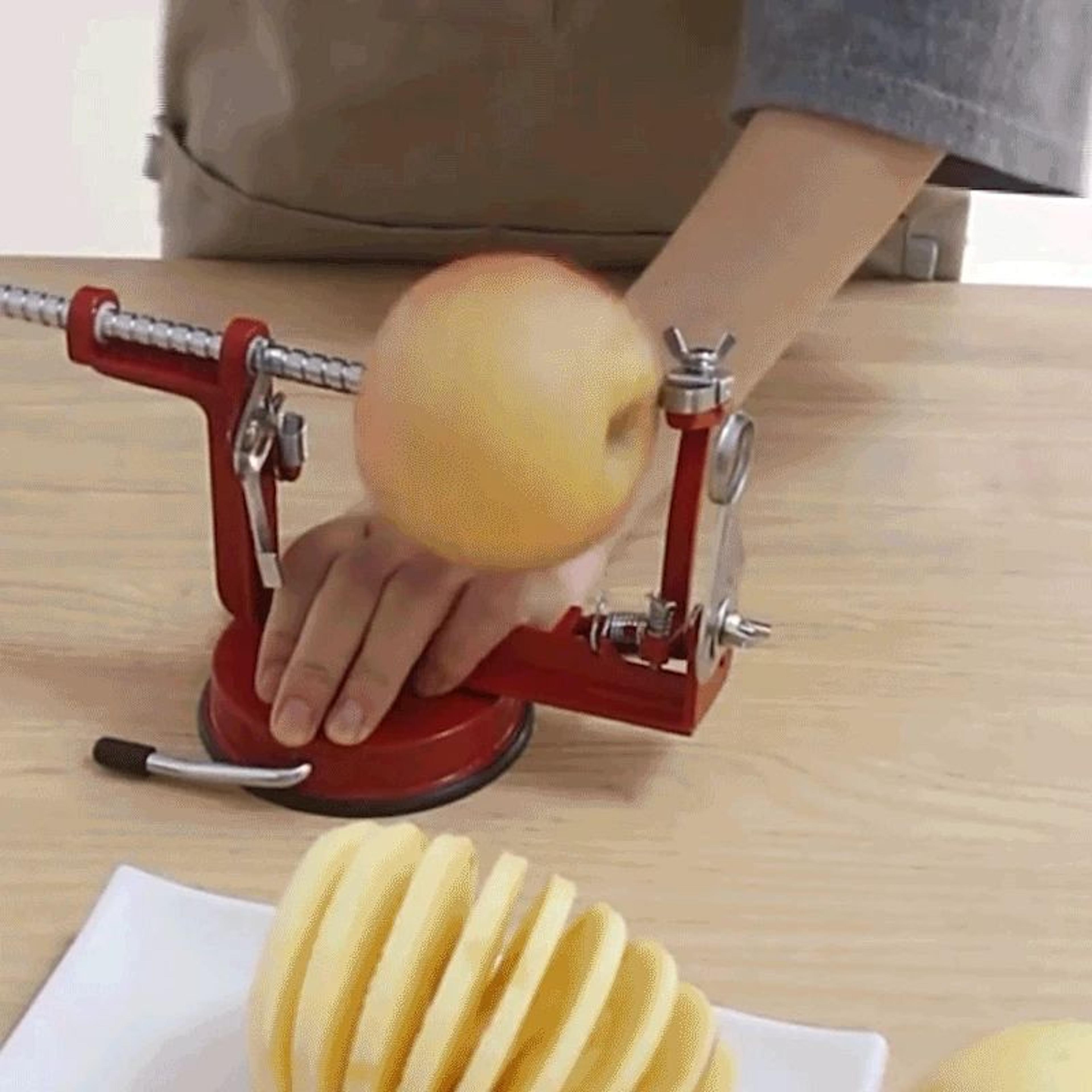 swiftslice 3 in 1 stainless steel apple peeler and corer