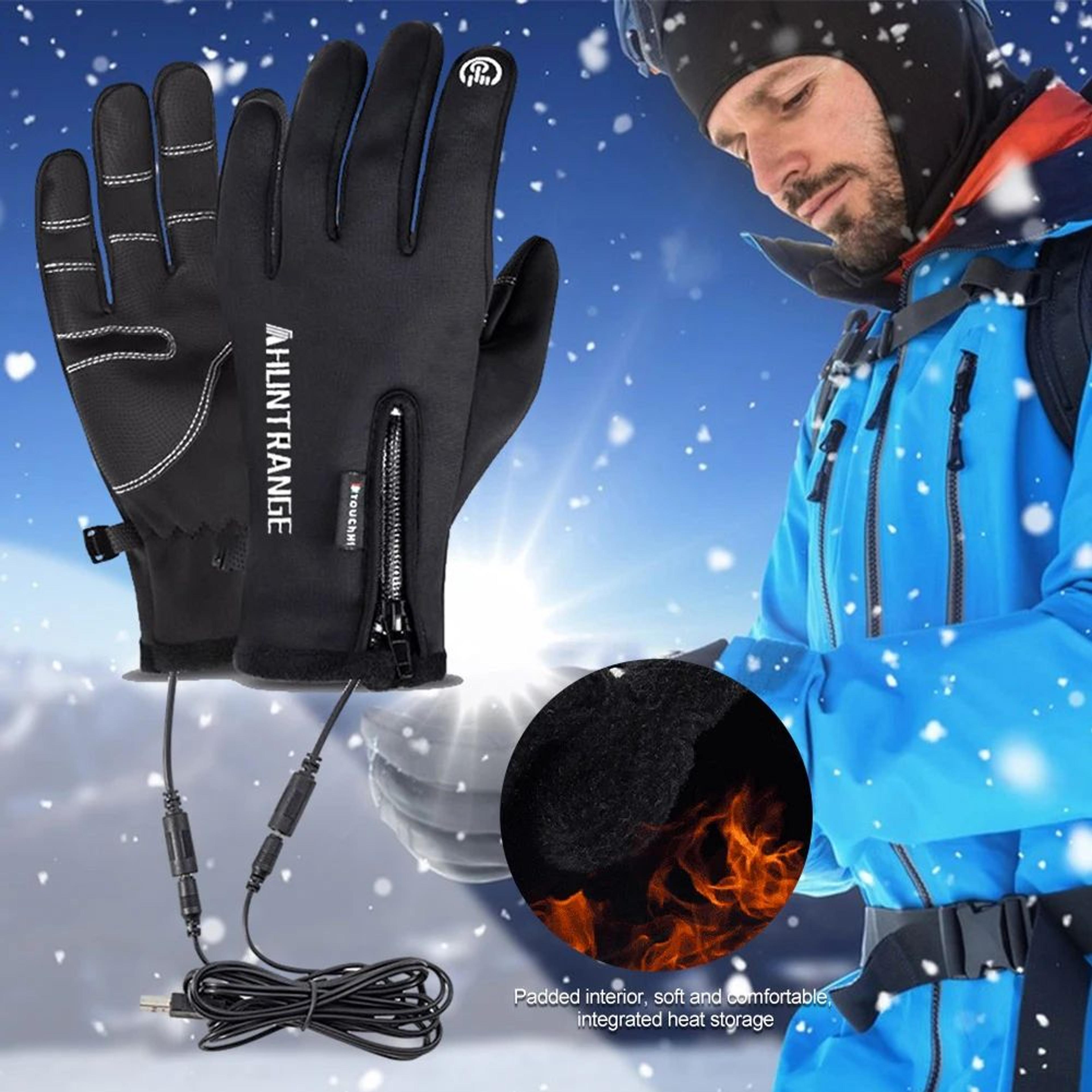 USB Heated Waterproof Gloves for Winter Sports & Work