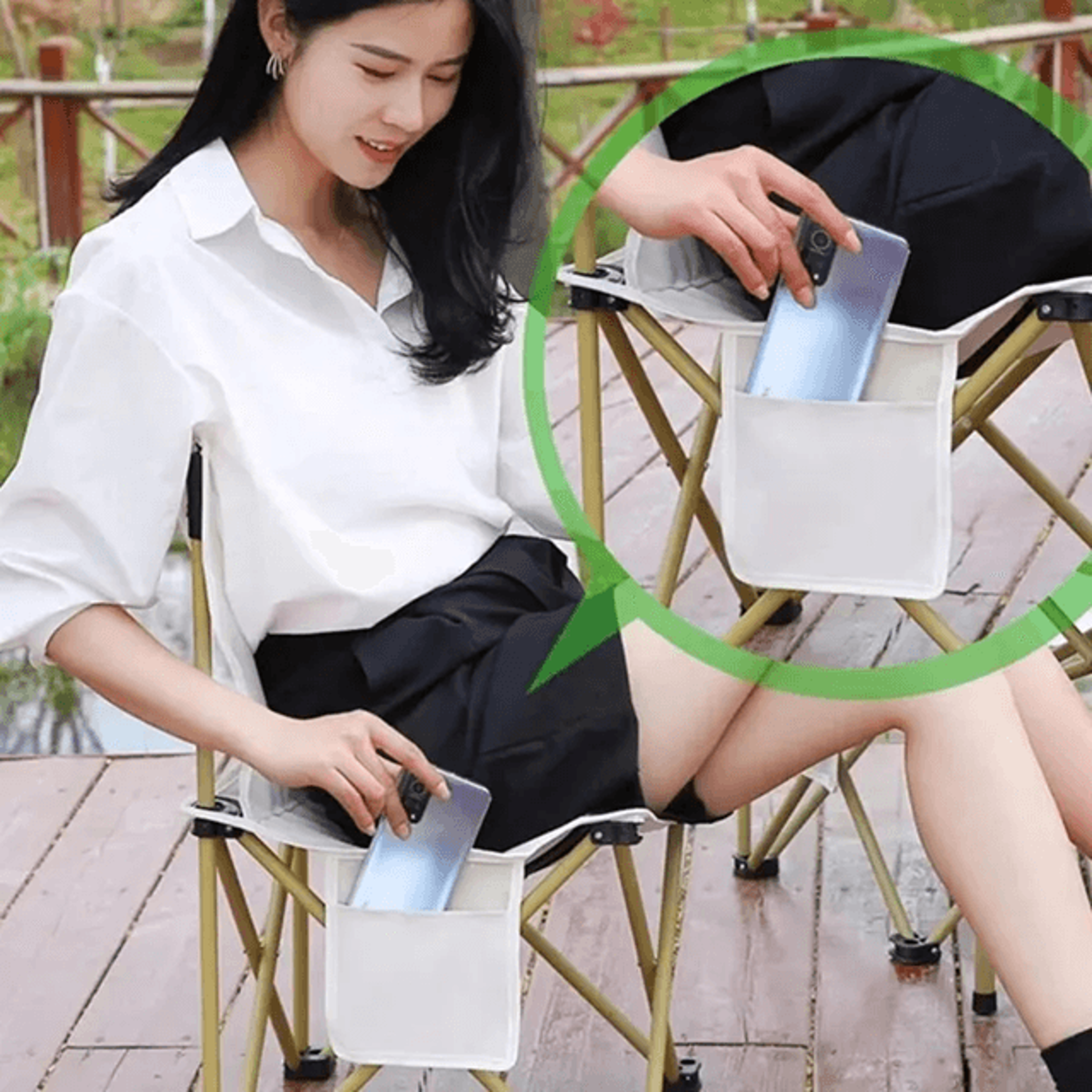 portable folding stool lightweight outdoor travel chair