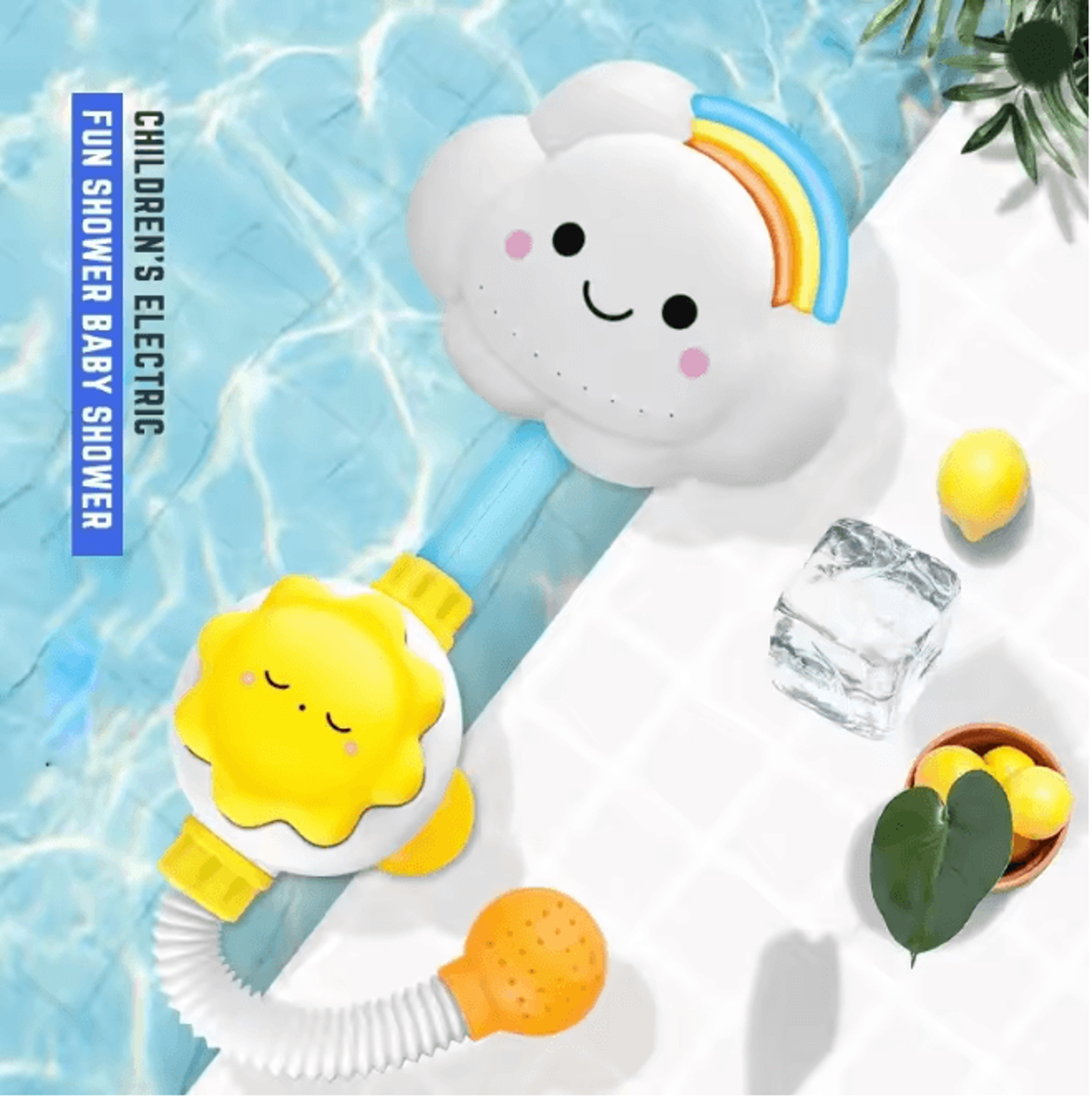 cloud splash kids bath sprinkler faucet toy