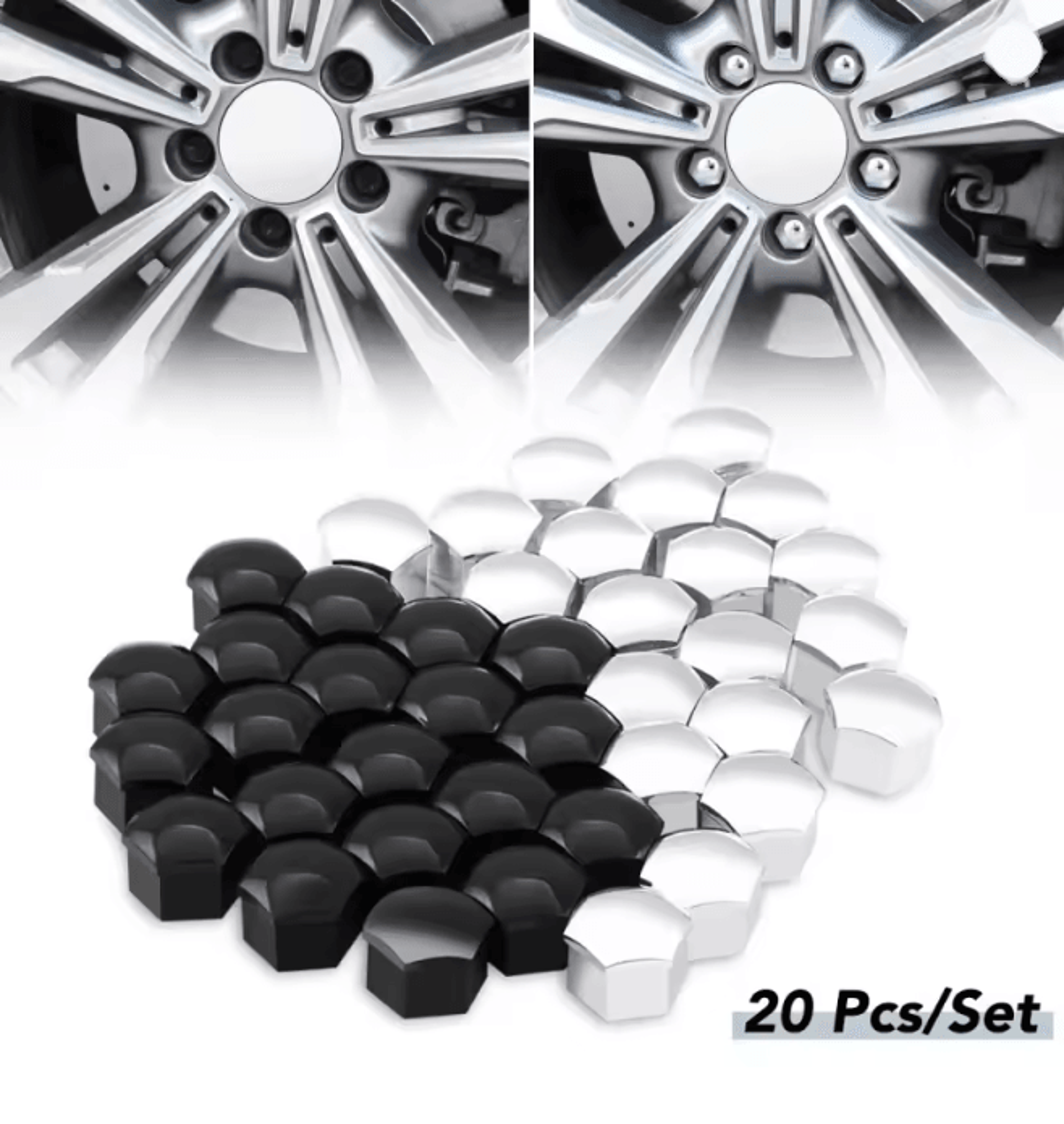 WheelGuard Car Wheel Nut Covers Rust Protection Set