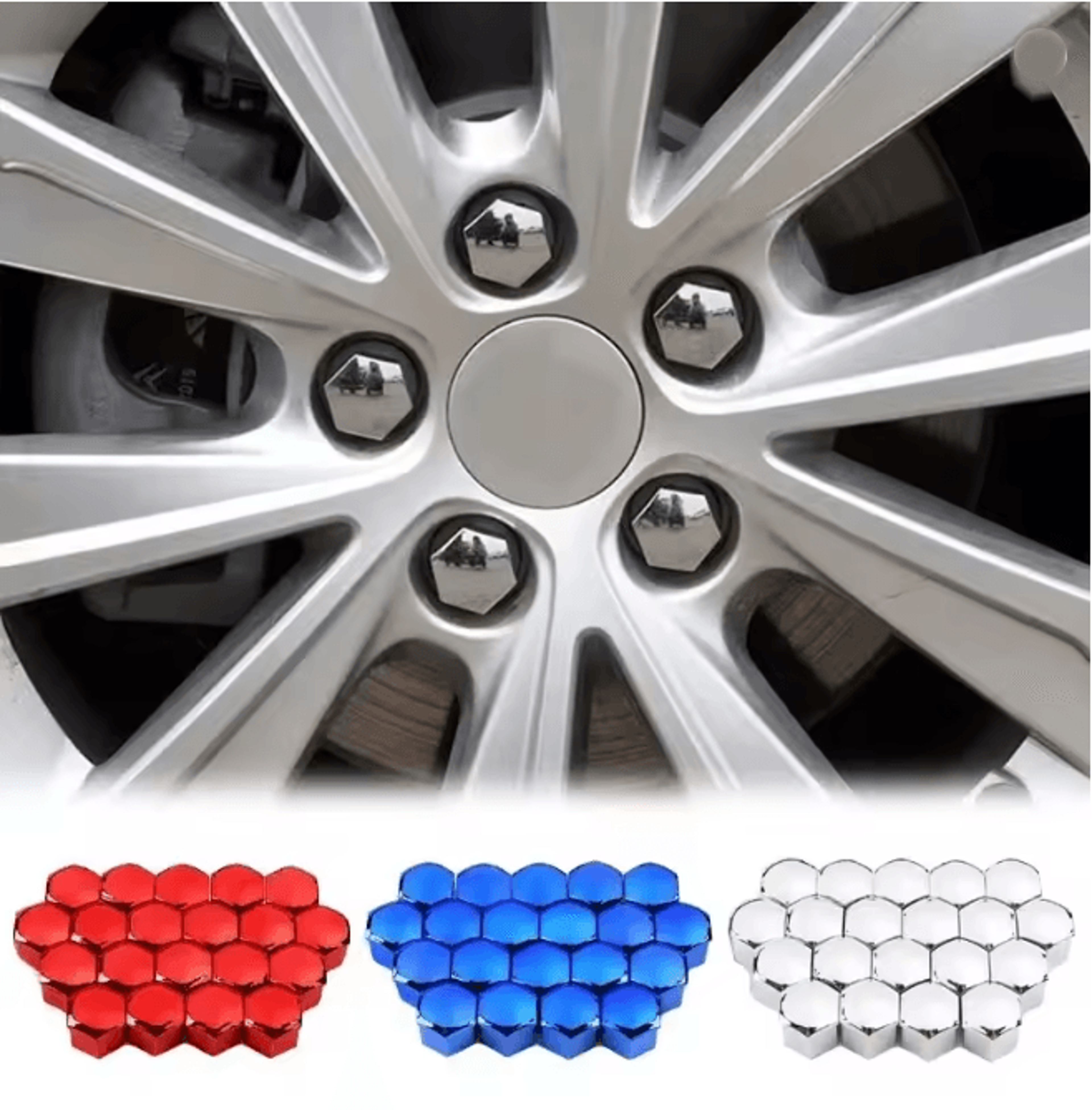 BoltGuard Wheel Nut Bolt Head Cover Caps Protective Set