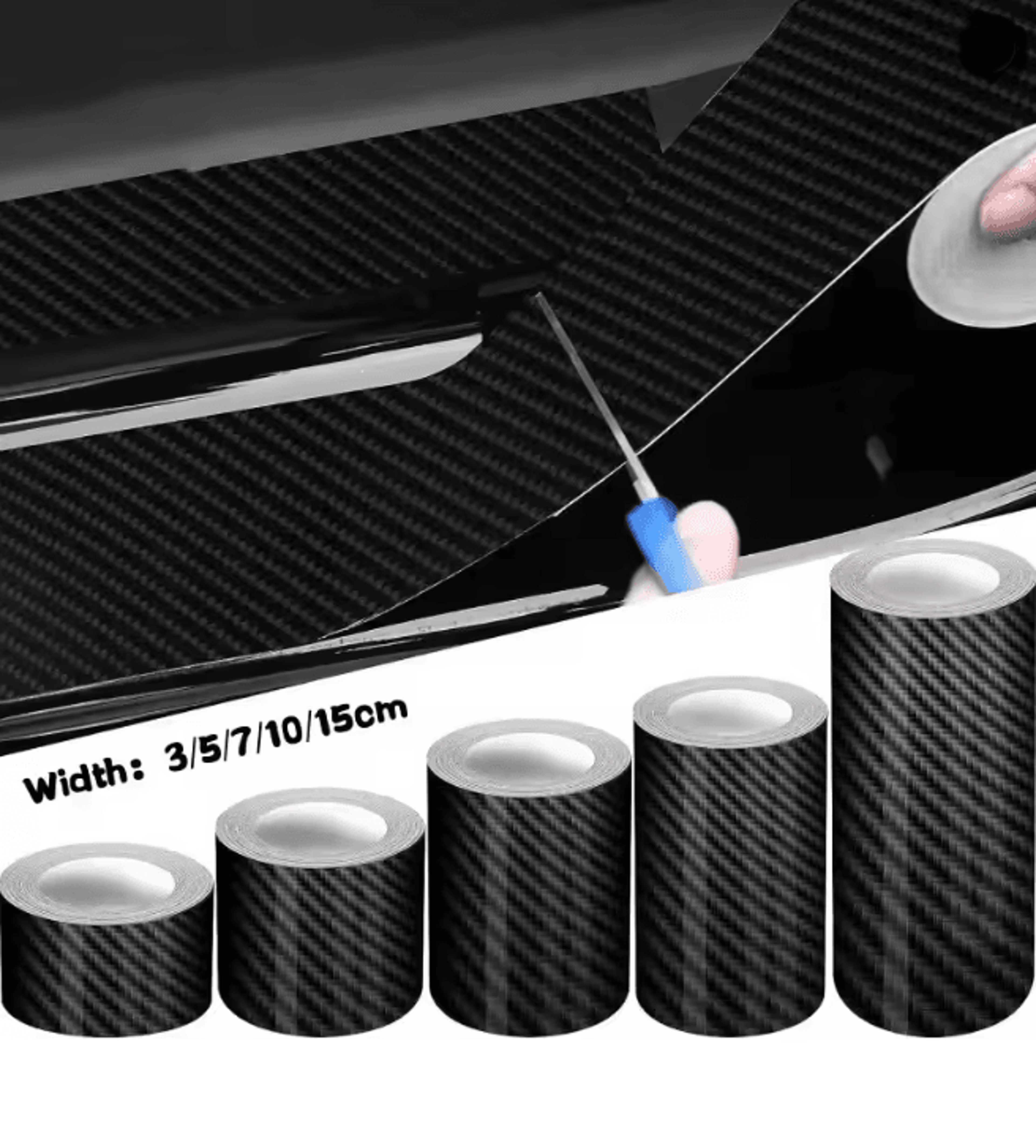 carbon fiber car door sill protector anti scratch threshold sticker