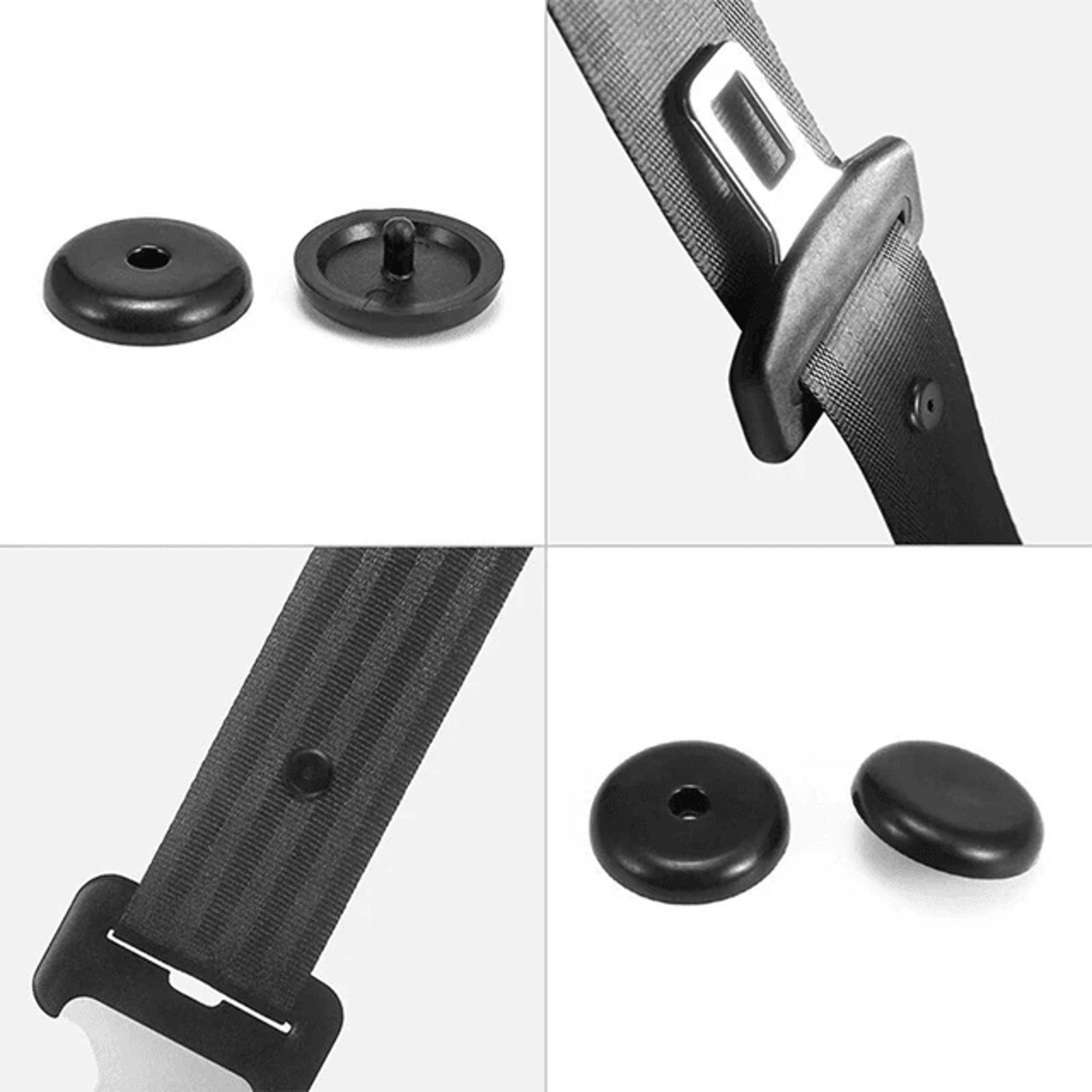 SafeHold Car Seat Belt Stopper Buckle Anti Slip Safety Button