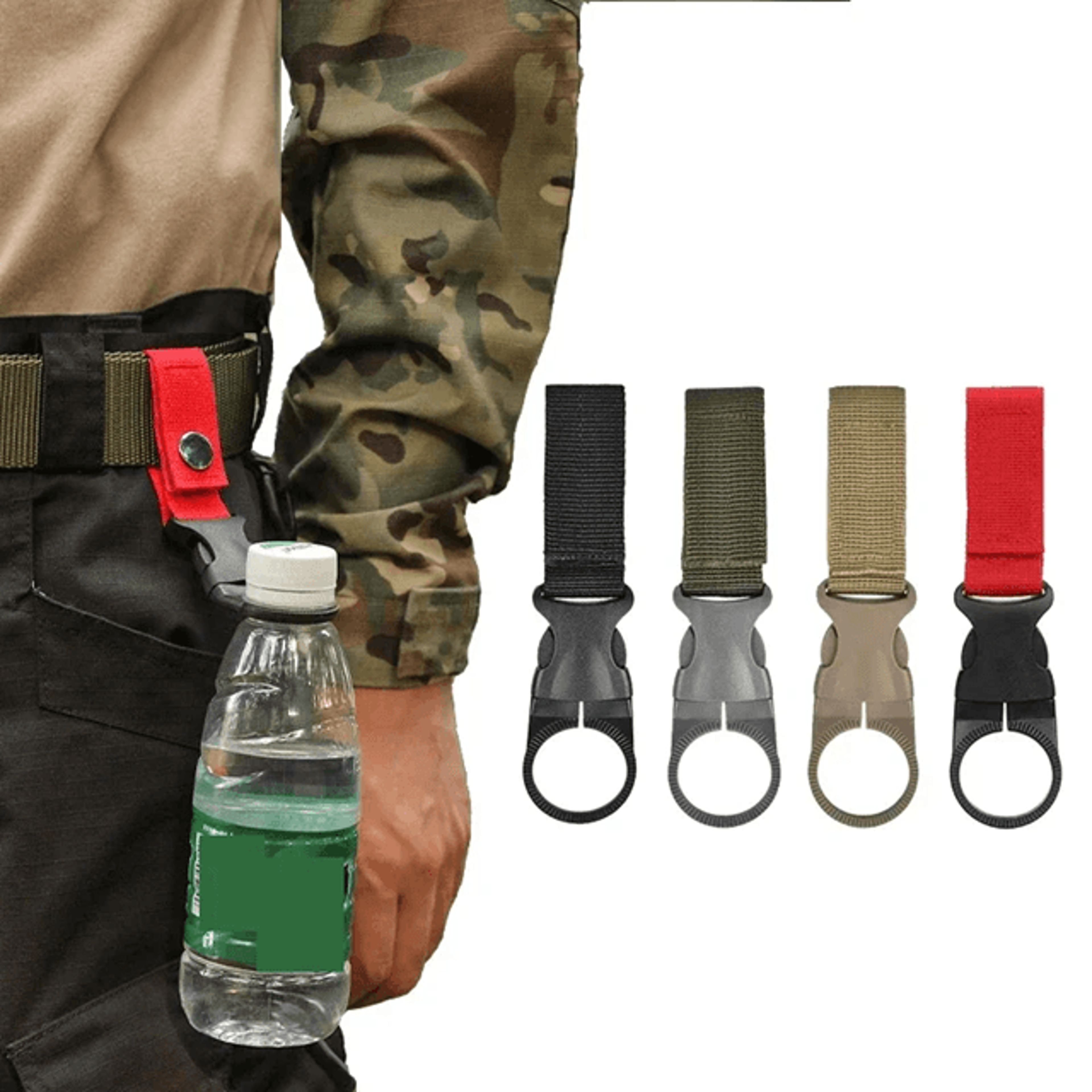 trailclip water bottle holder clip backpack carabiner hook