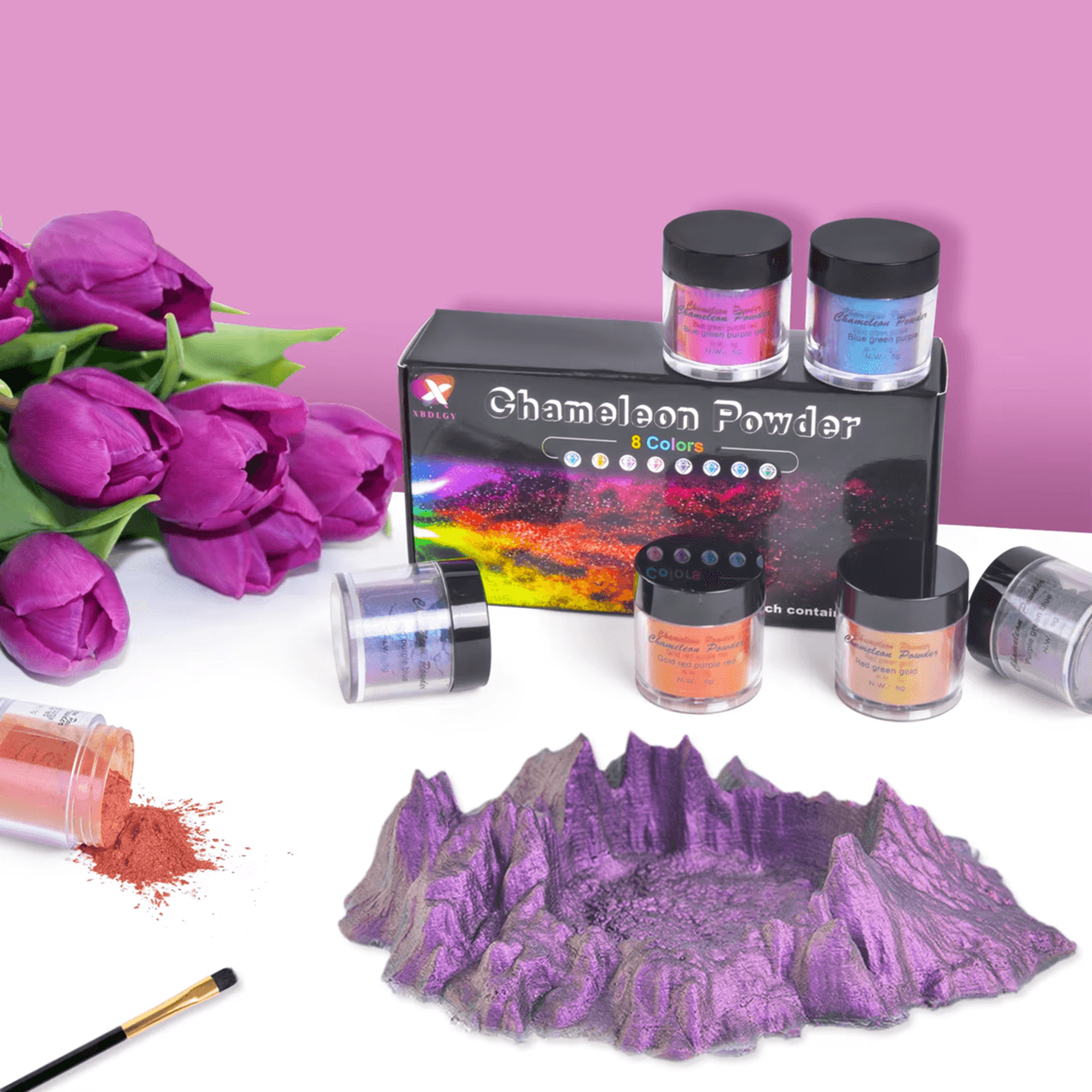 chameleon pearl pigment powder for epoxy resin slime and diy crafts