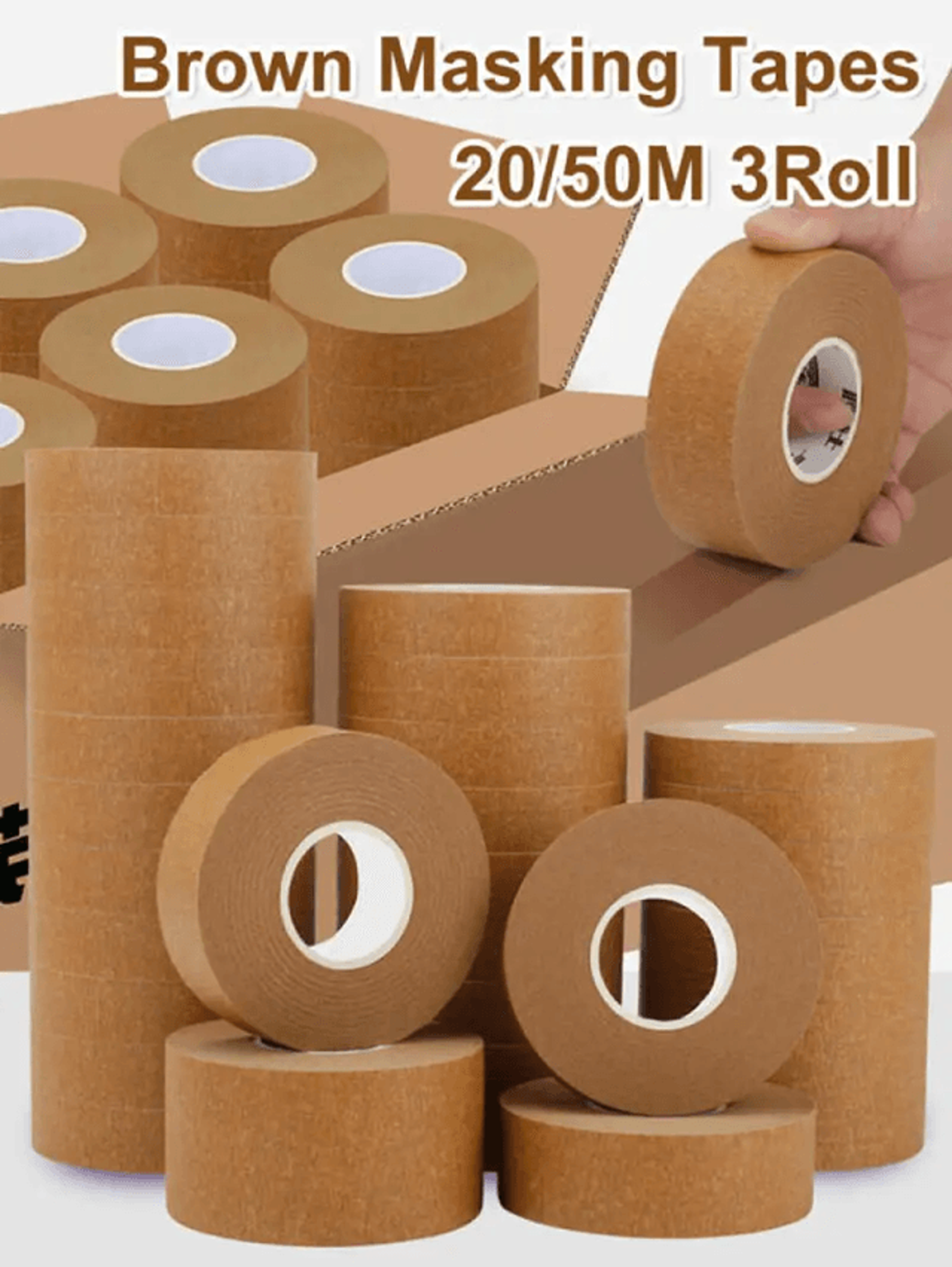 Writable Masking Tape for Painting Clean Removal Paint Protection Roll Set
