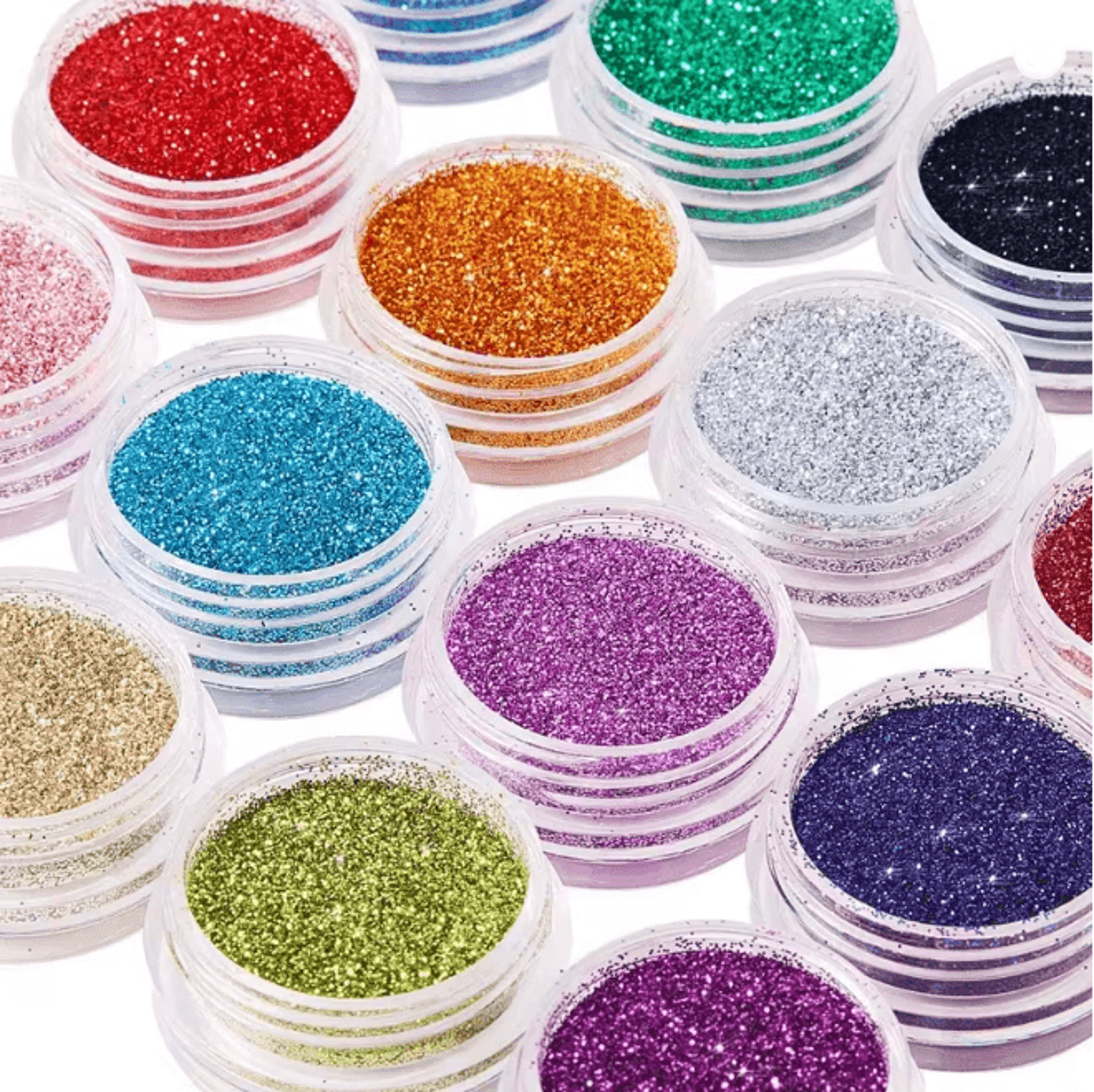40 Color Nail Glitter Powder Set for Nail Art Body and Craft Designs