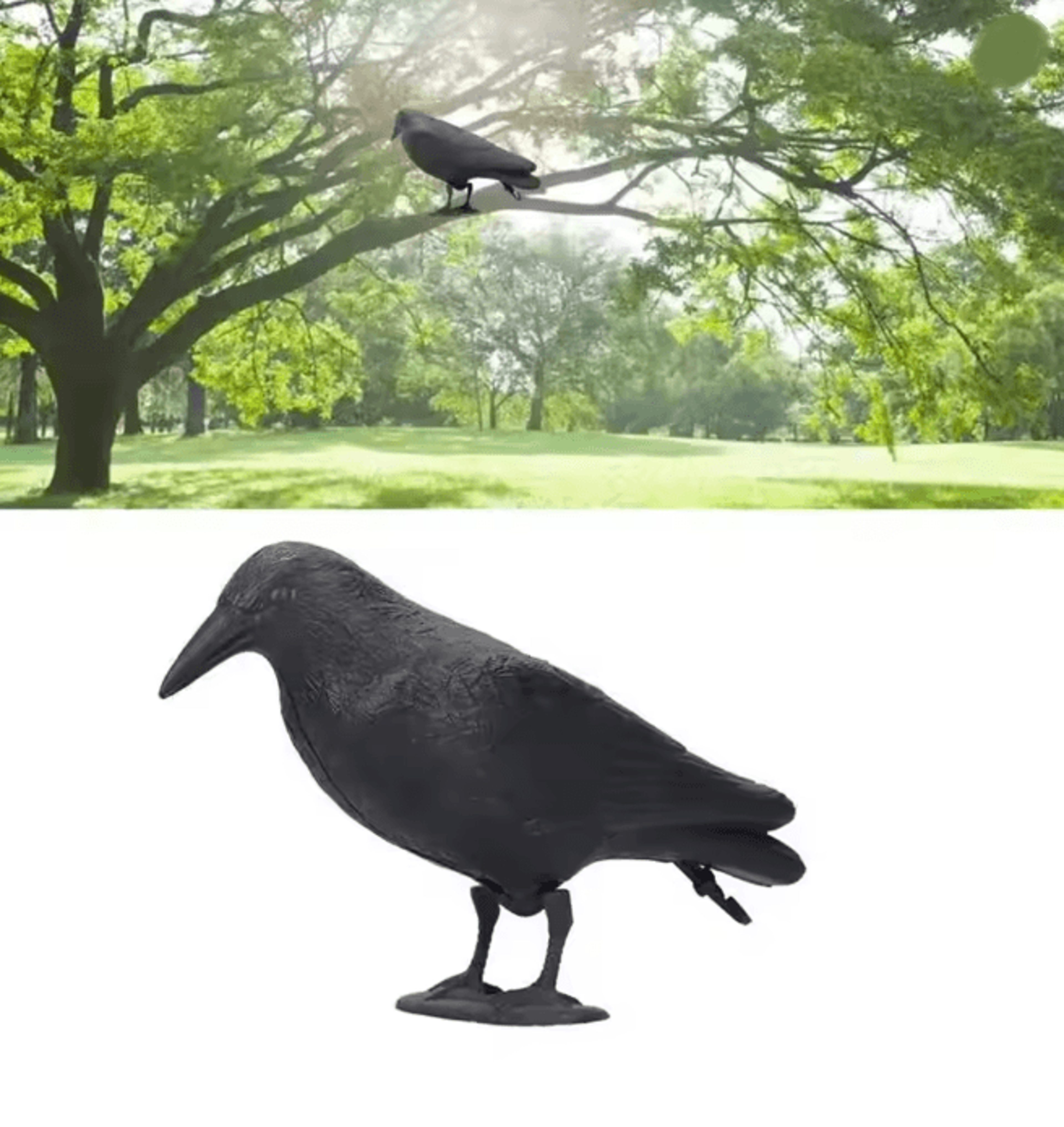 Realistic Crow Garden Decoration Plastic Outdoor Yard Decor