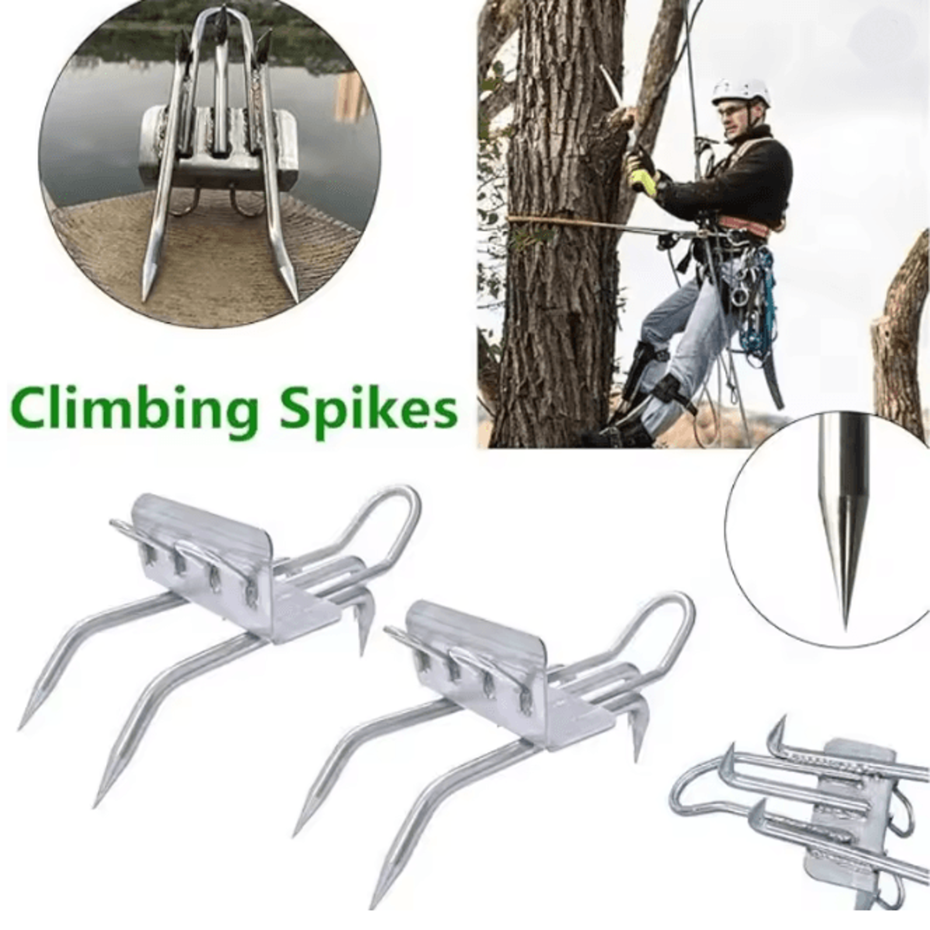 Tree Climbing Spikes Anti Slip Cat Claw Shoes Outdoor Climbing Gear