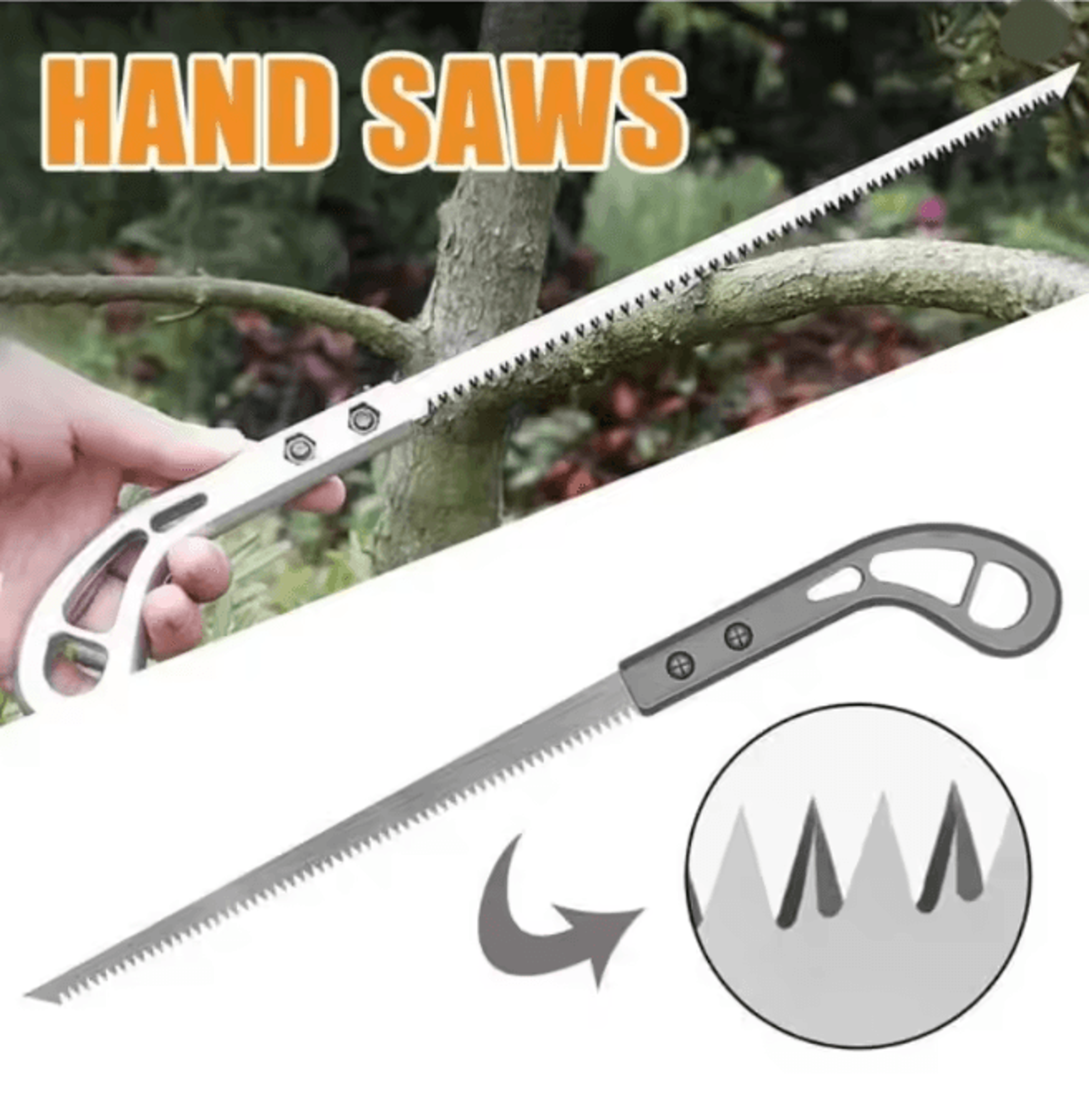 340mm SK5 Steel Woodworking Hand Saw Flexible Fast Cutting Tool