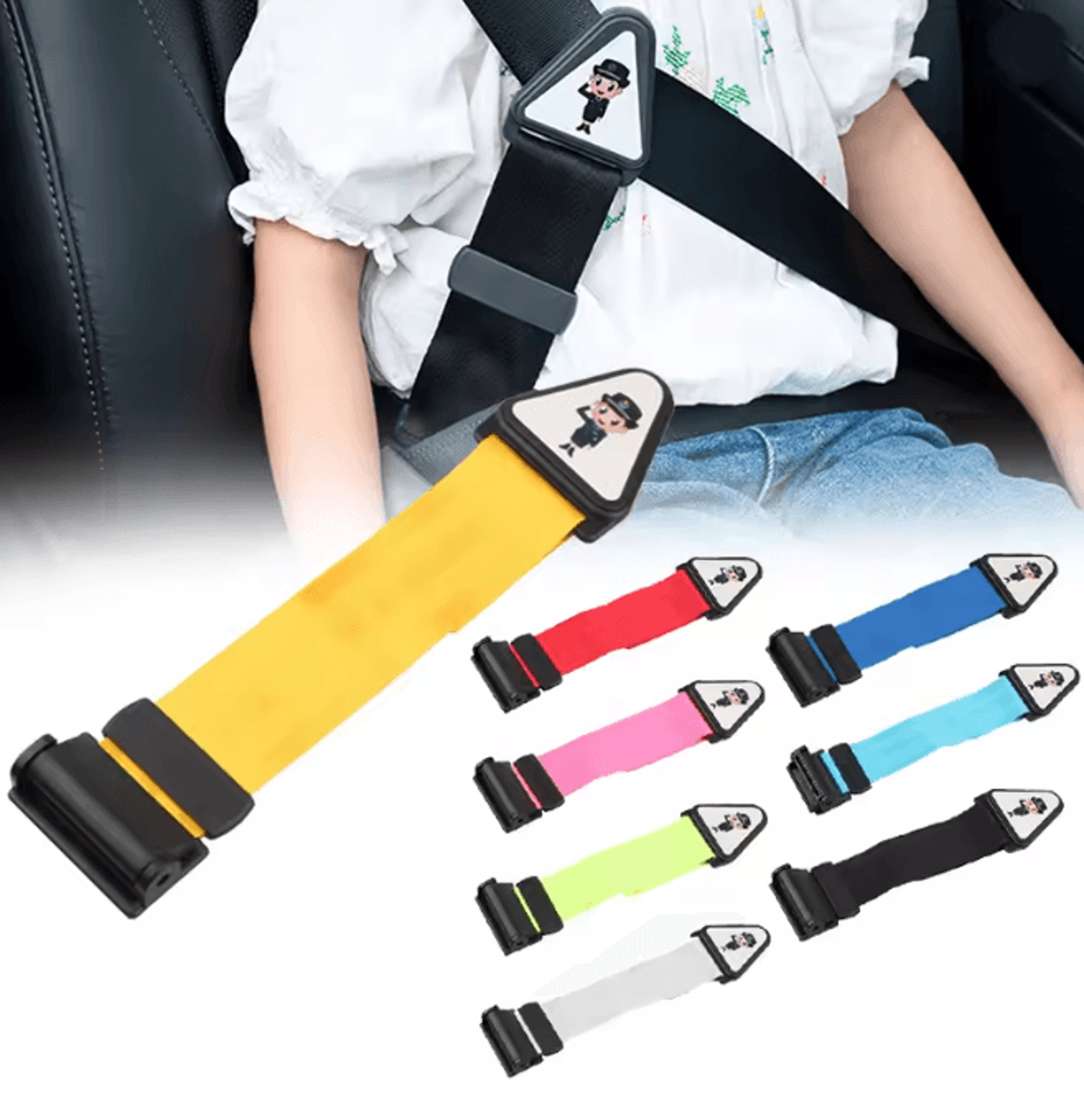 child seat belt adjuster shoulder guard safety buckle for kids