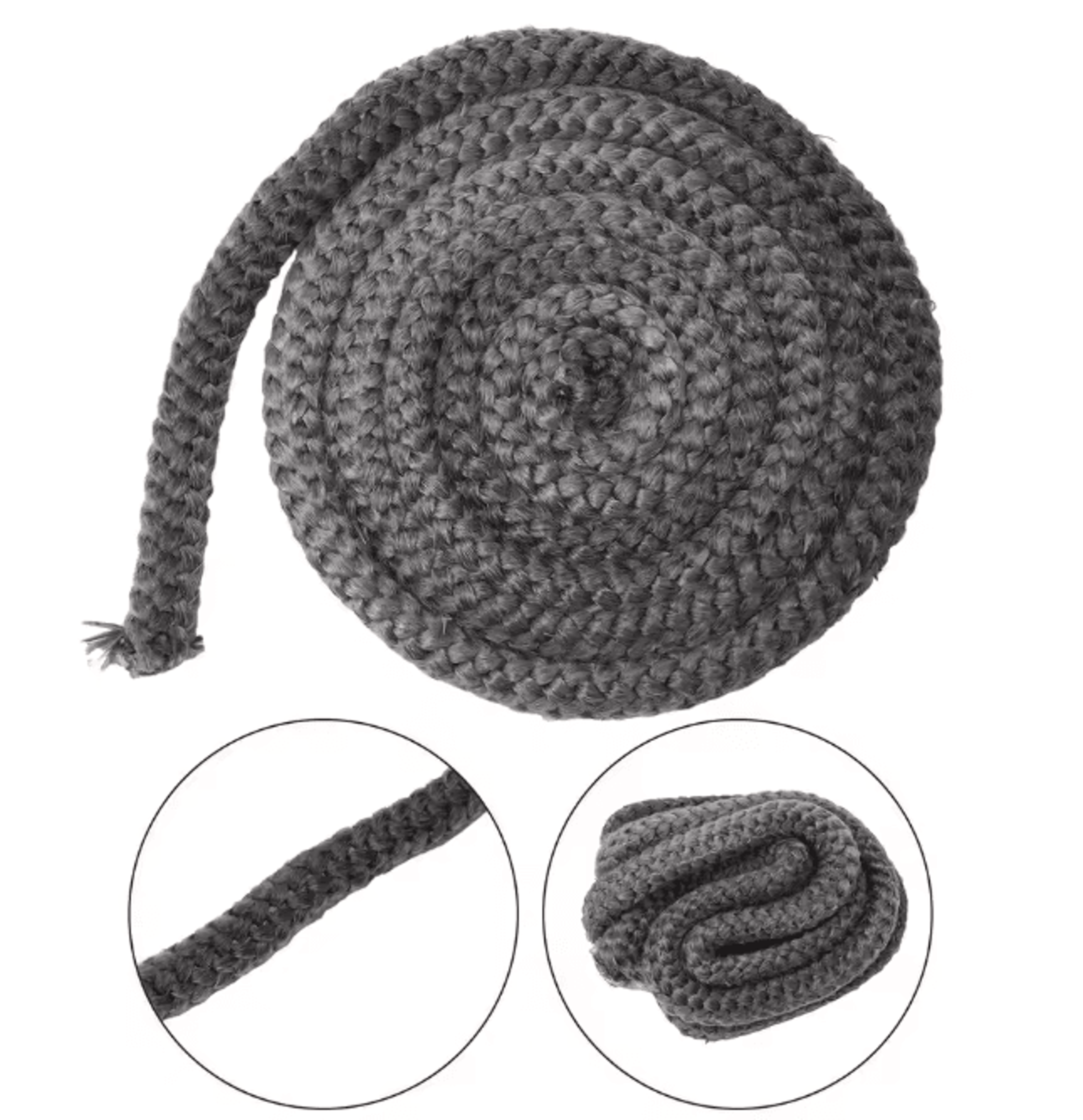 High Temperature Wood Stove Gasket Fireplace Sealing Rope Fiberglass Cord
