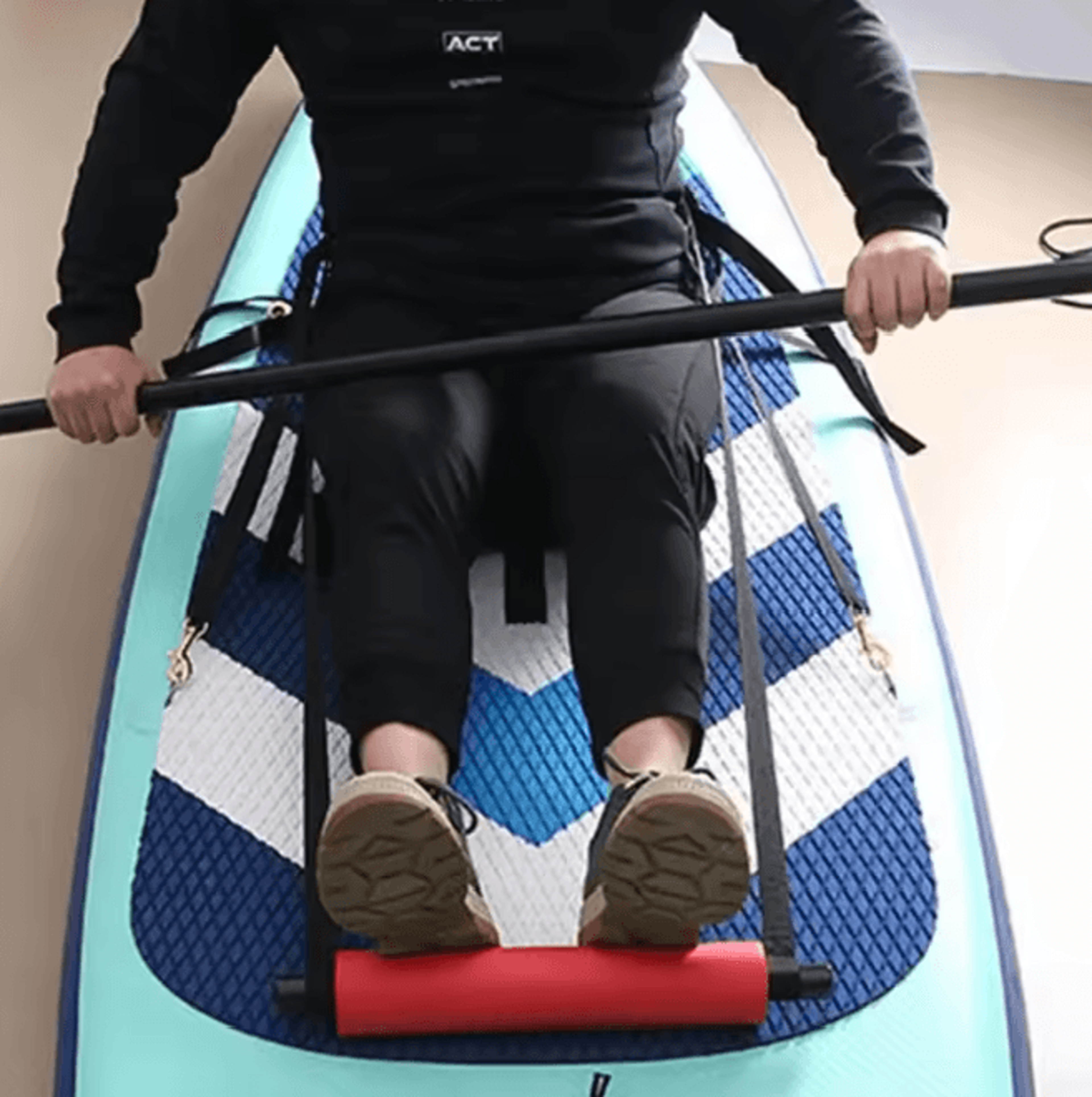 Adjustable Inflatable Kayak Pedals Foot Rest Cushion for Paddle Boards and Rowing Boats