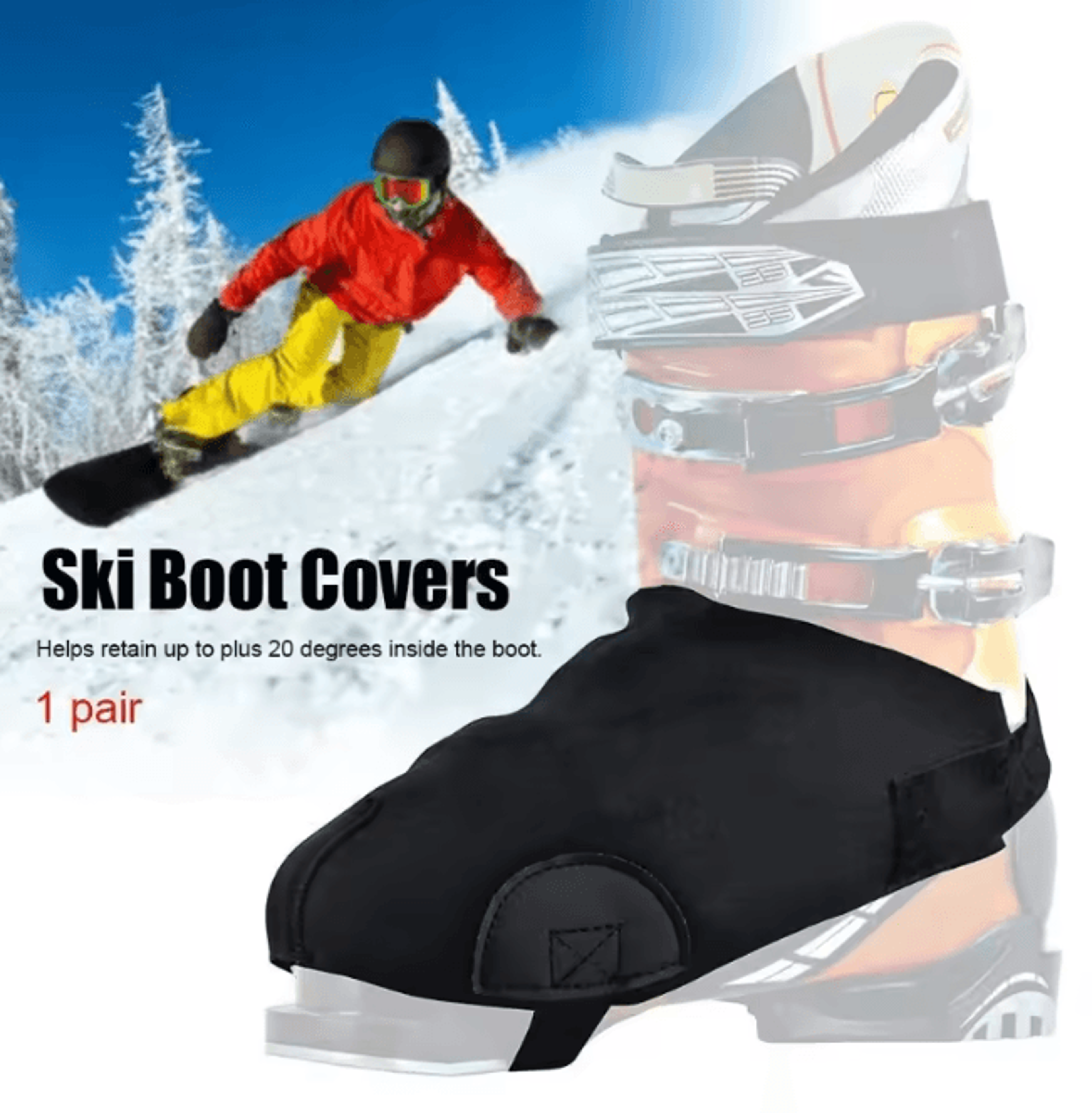 Ski Boot Covers Warm Windproof Snow Boot Protectors for Skiing