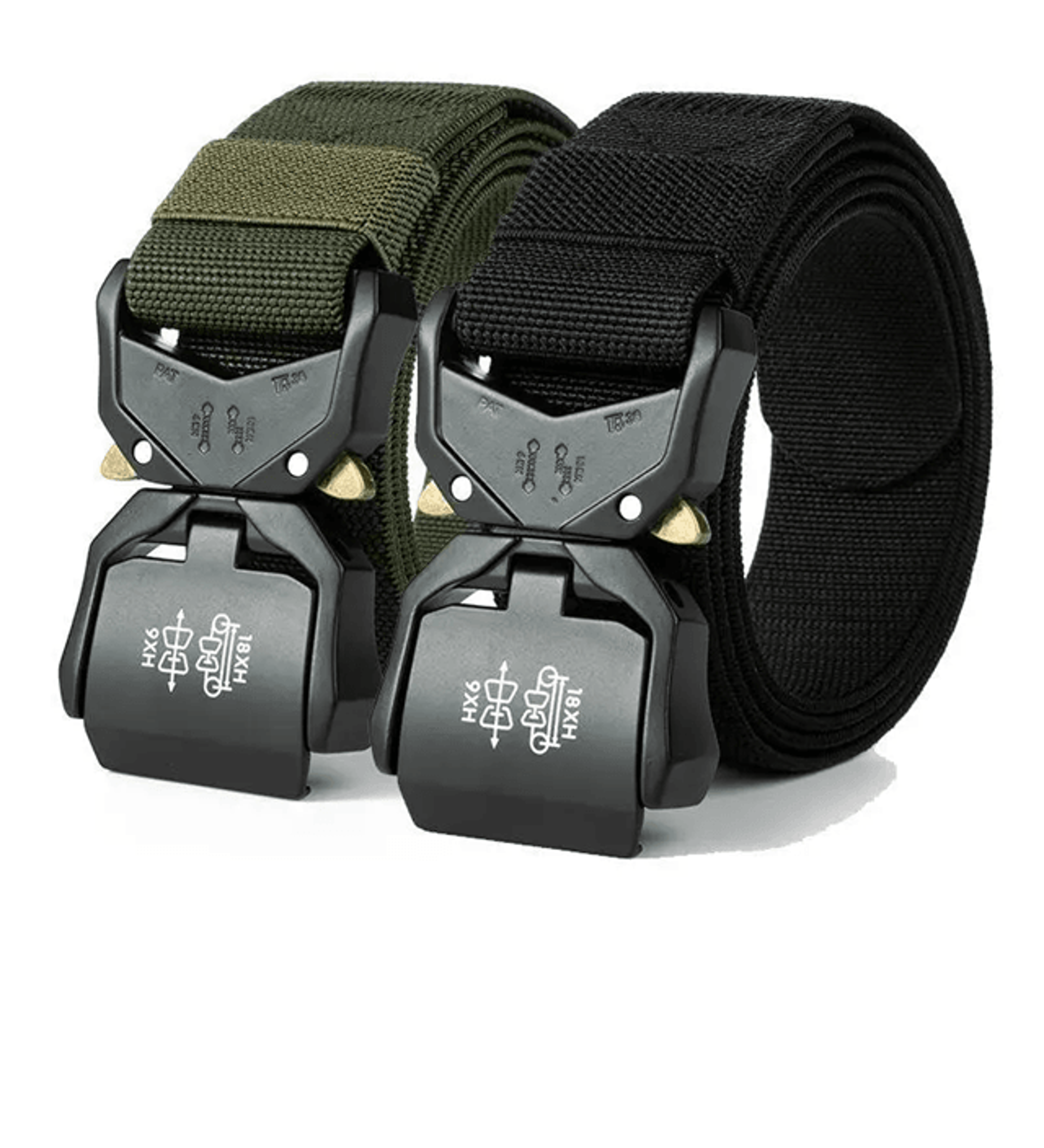 Mens Outdoor Elastic Work Belt Quick Release Buckle