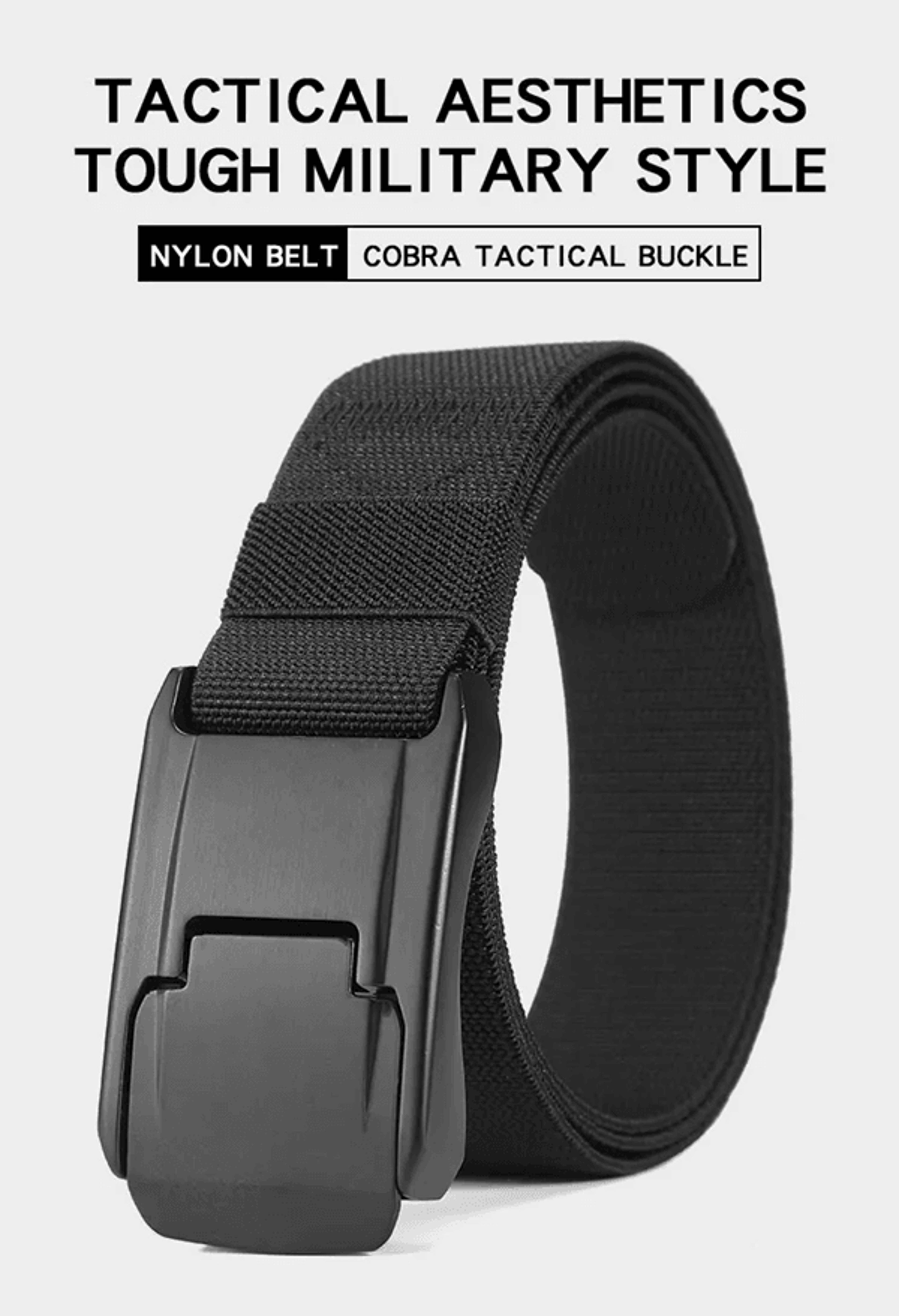 Stretch Nylon Work Belt Quick Release Buckle