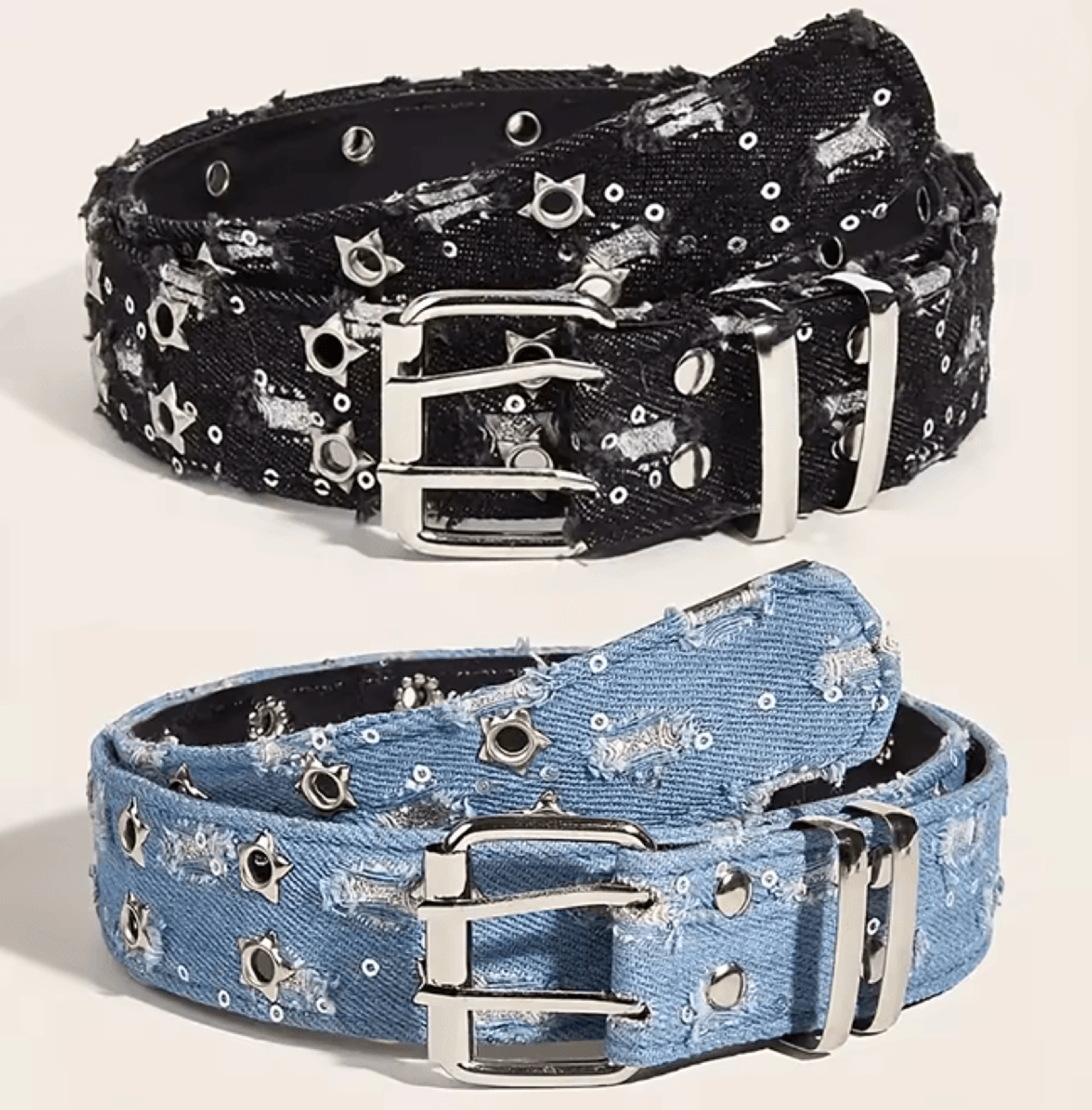 Luxury Punk Style Star Buckle Belt for Men and Women