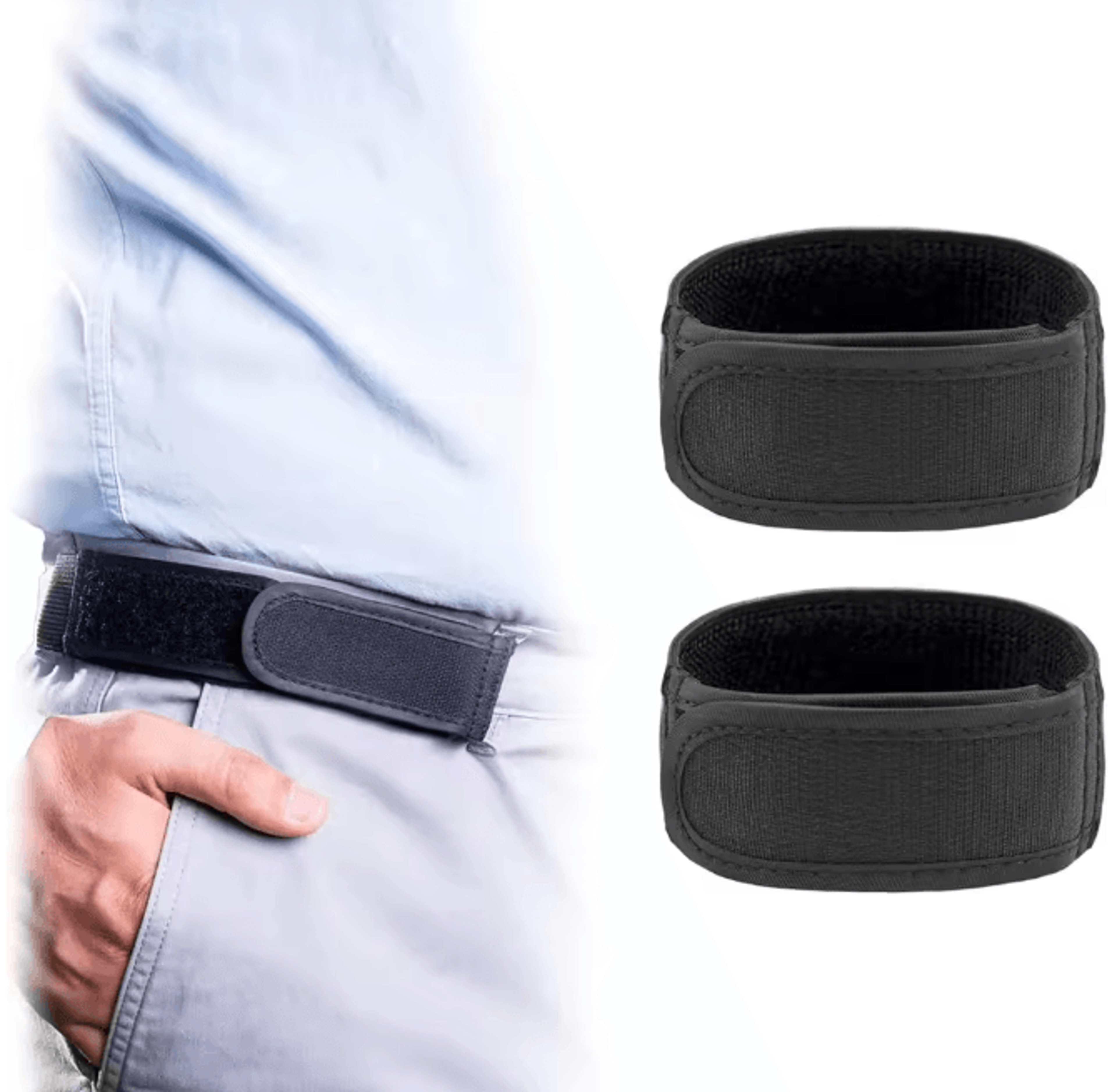 FlexEase Buckle Free Elastic Belt Ultra Soft No Buckle Comfort Waist Belt
