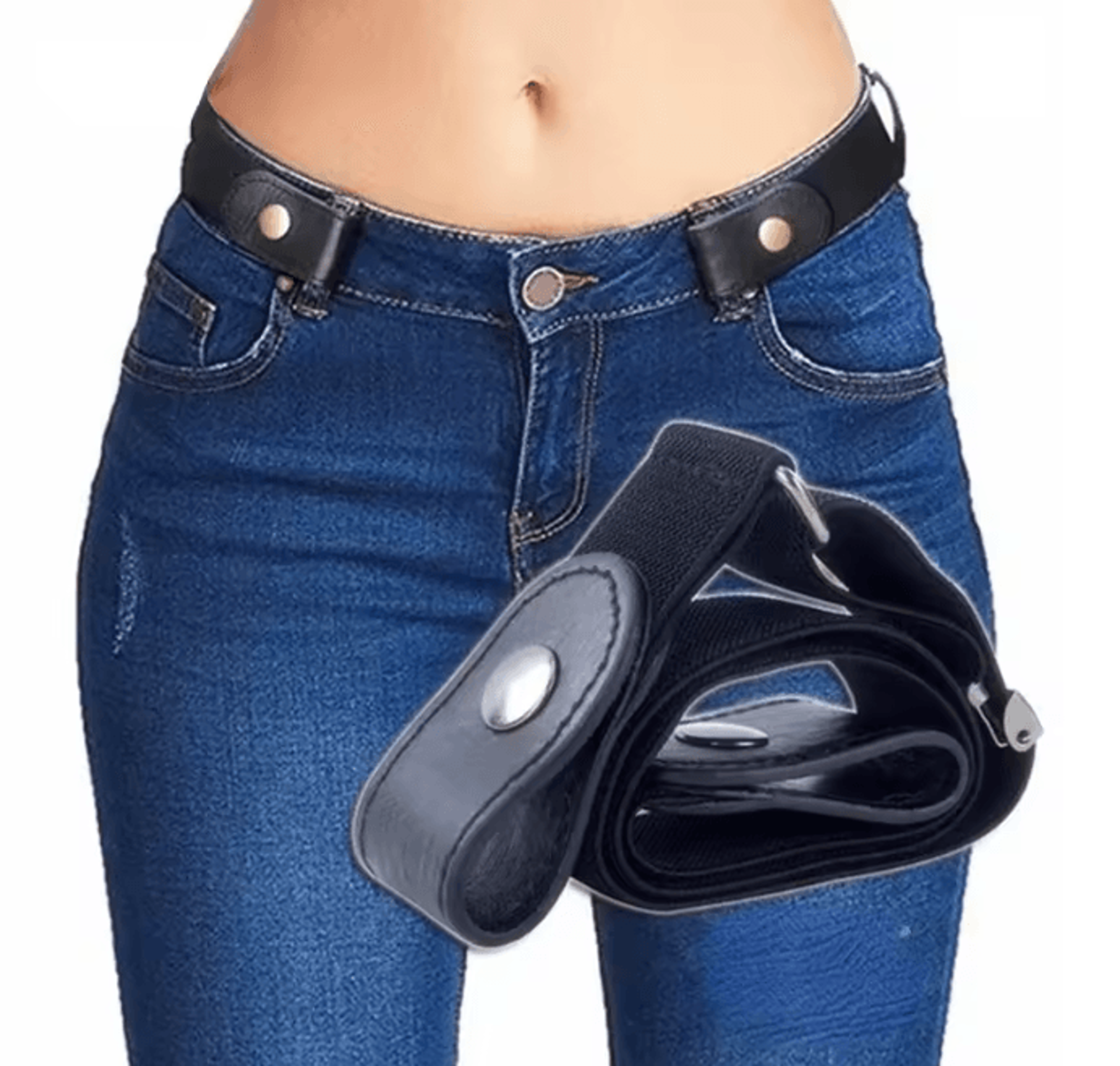 Buckle Free Stretch Waist Belt No Bulge Comfort Fit for Men and Women