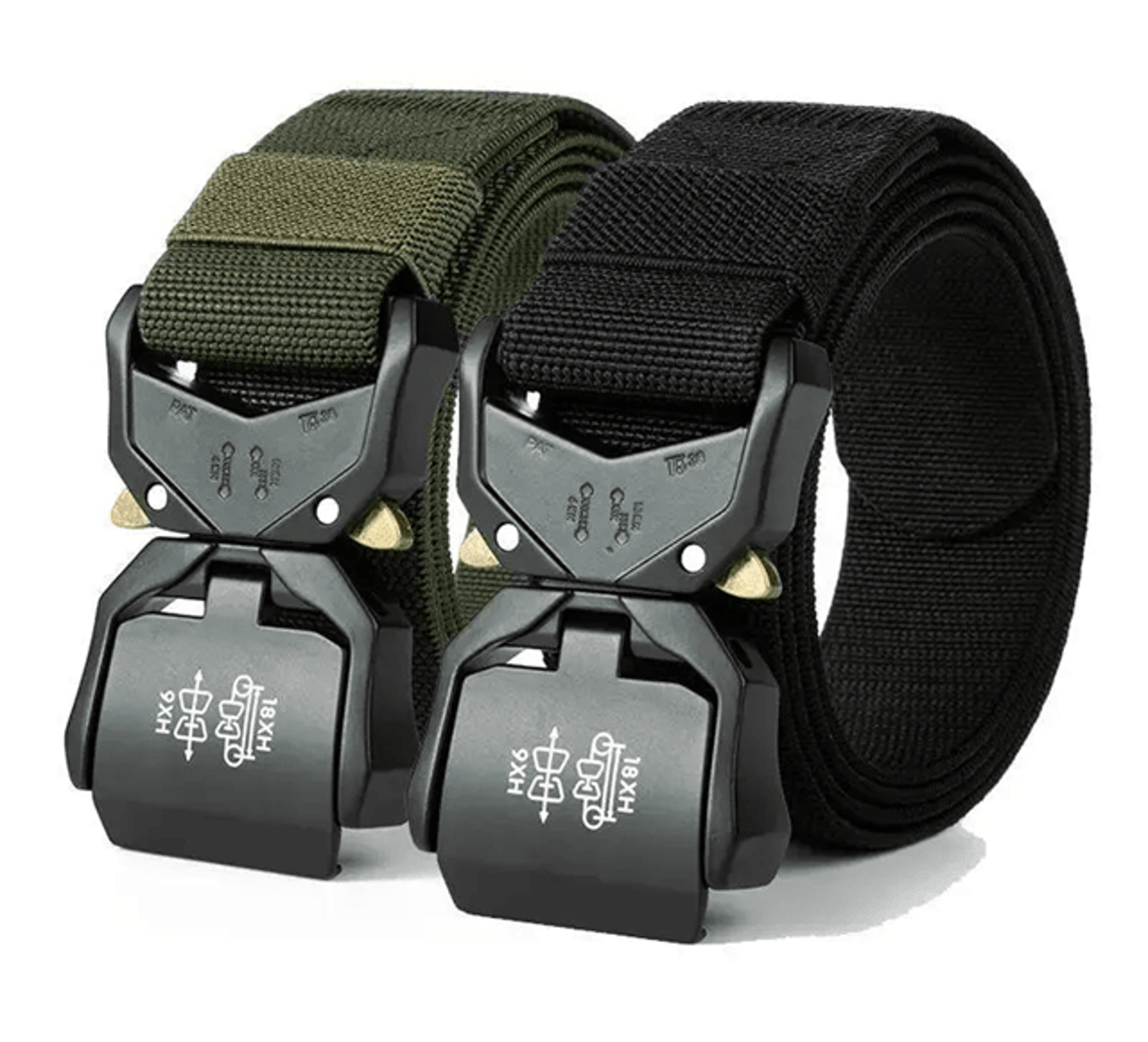 Mens Tactical Quick Release Elastic Belt Casual Training Work Belt
