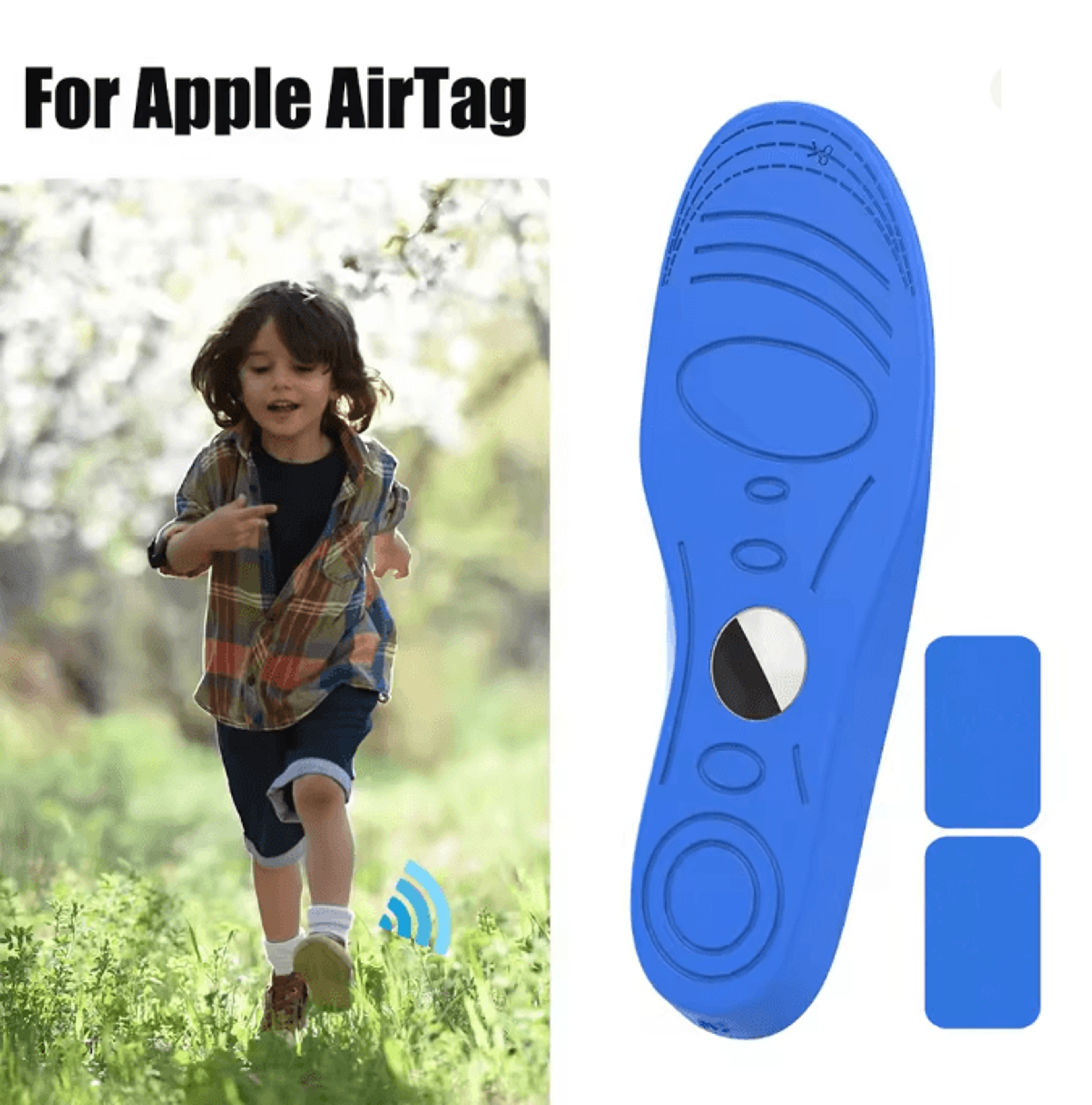 airtag shoe insole holder secure protective cover for kids and seniors