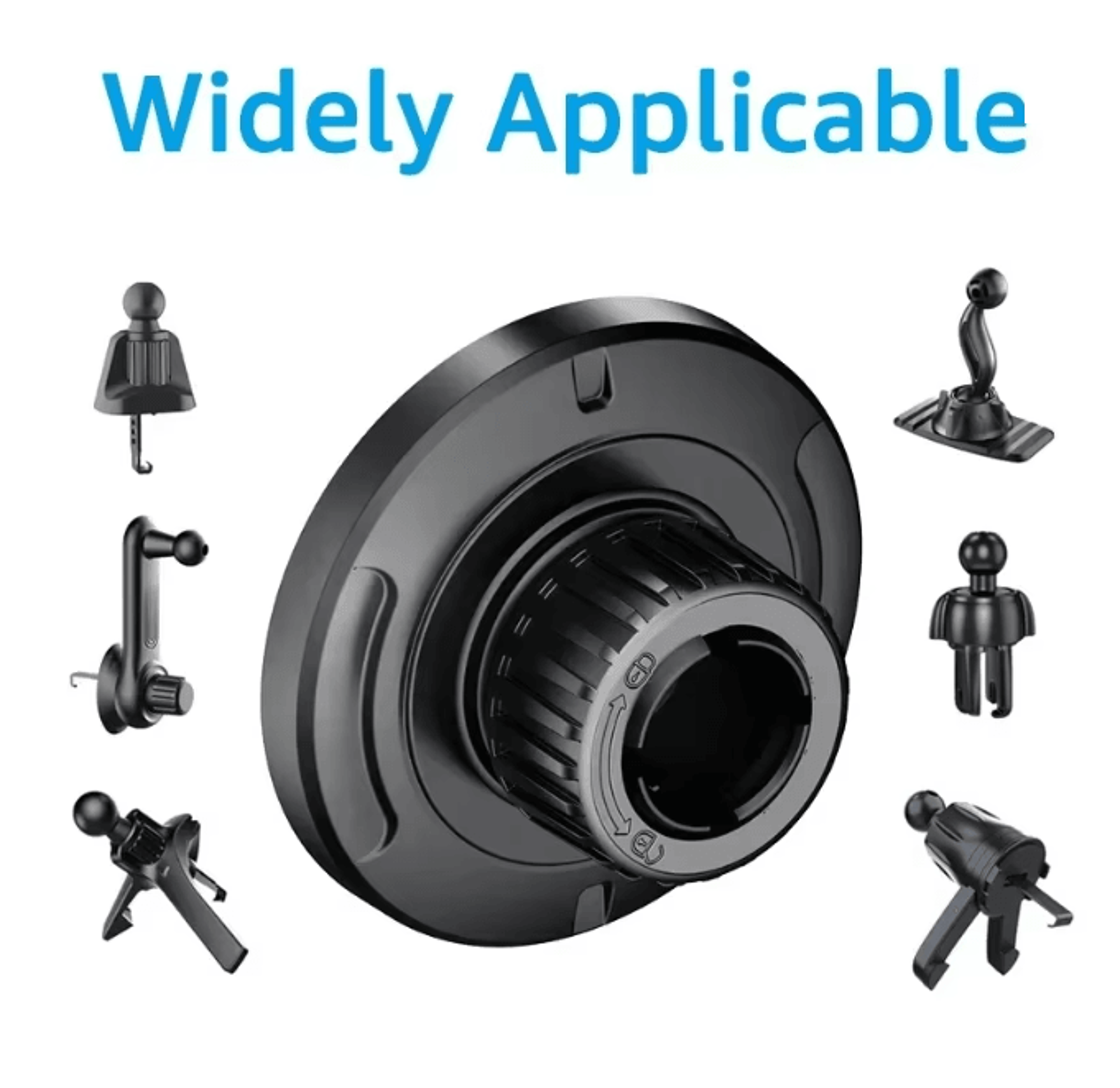 magnetic car phone mount base with 17mm ball head for magsafe