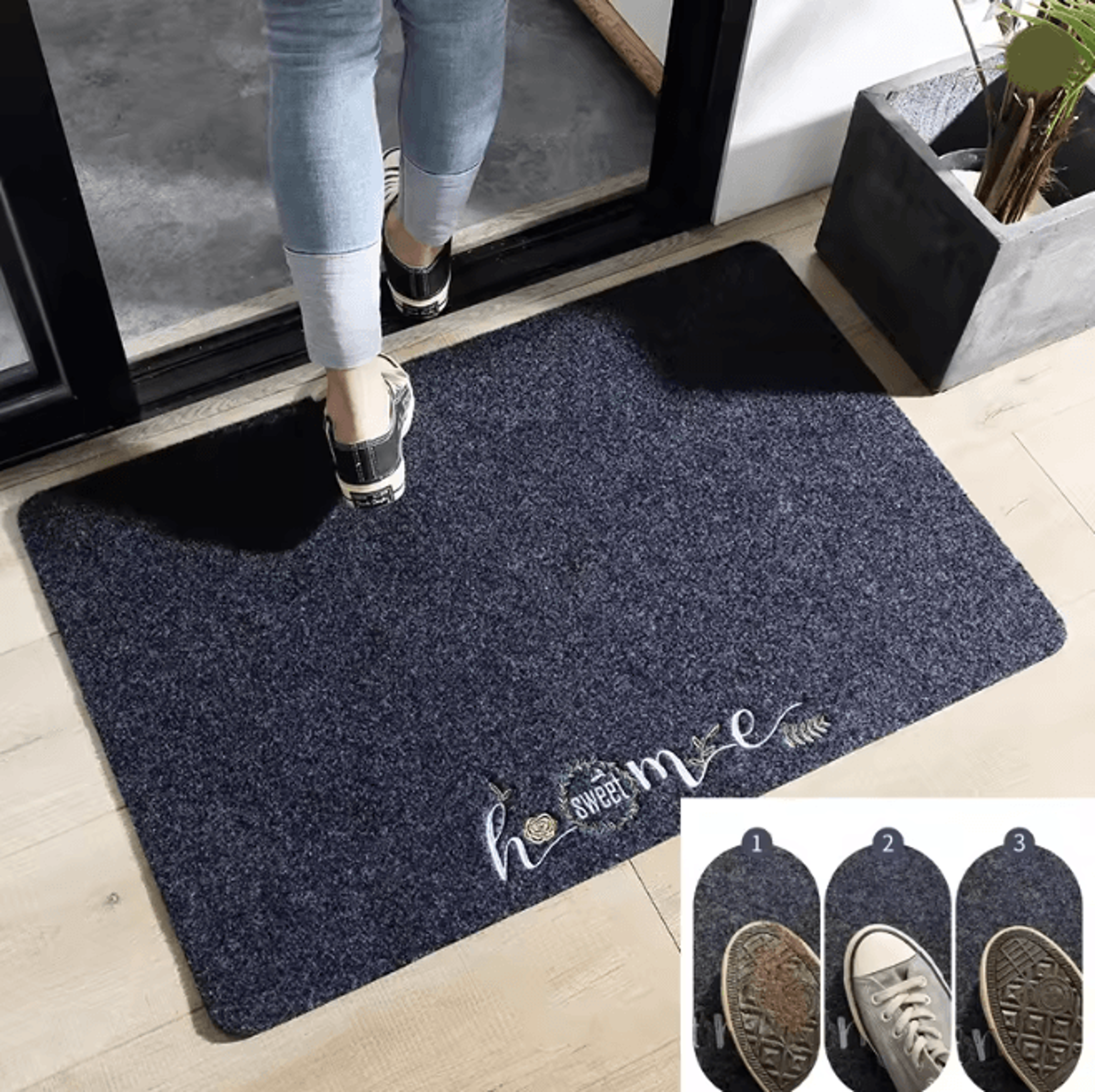 anti slip absorbent door mat soft carpet rug for home