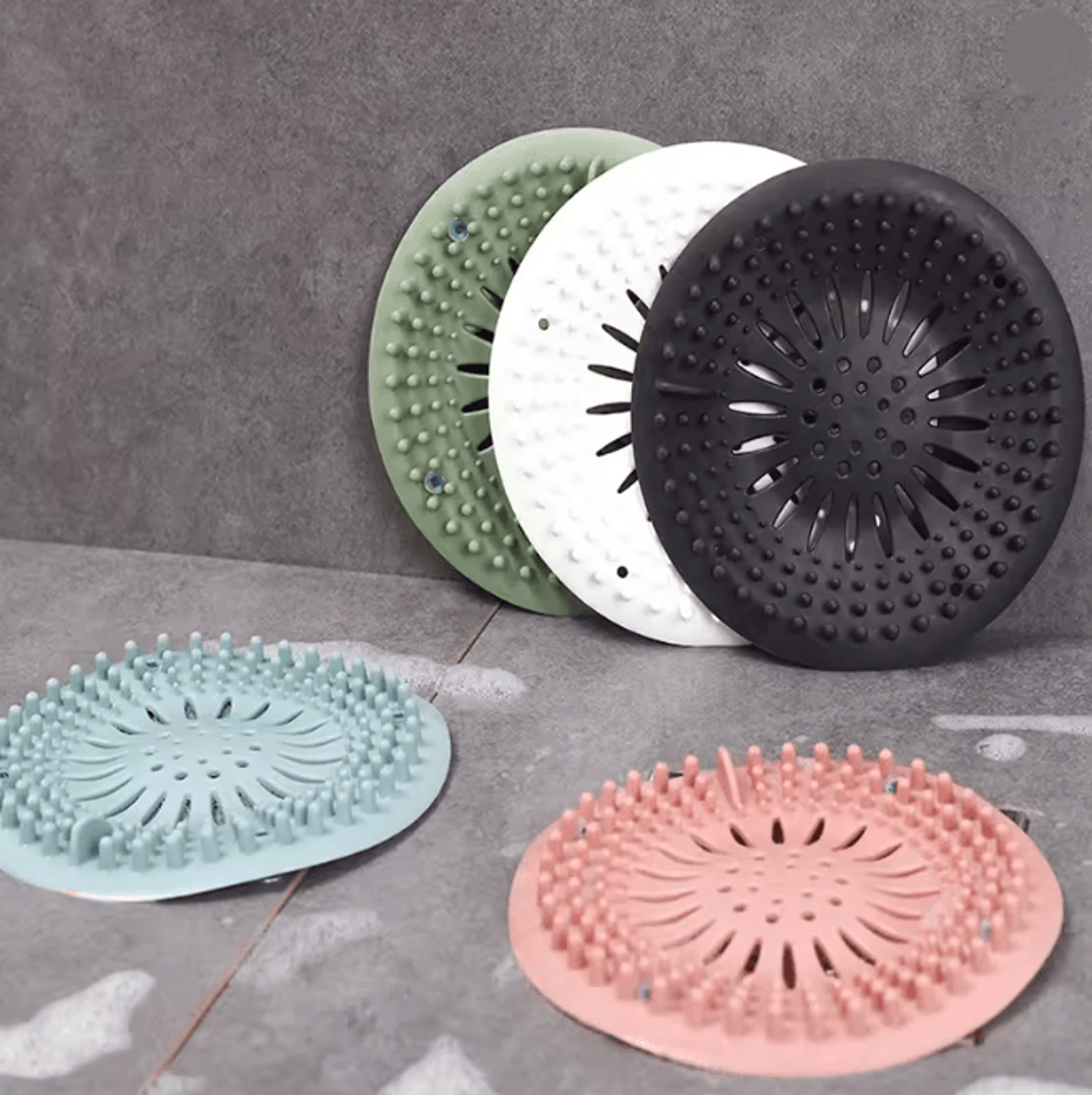 bathroom hair drain catcher sink and shower filter stopper