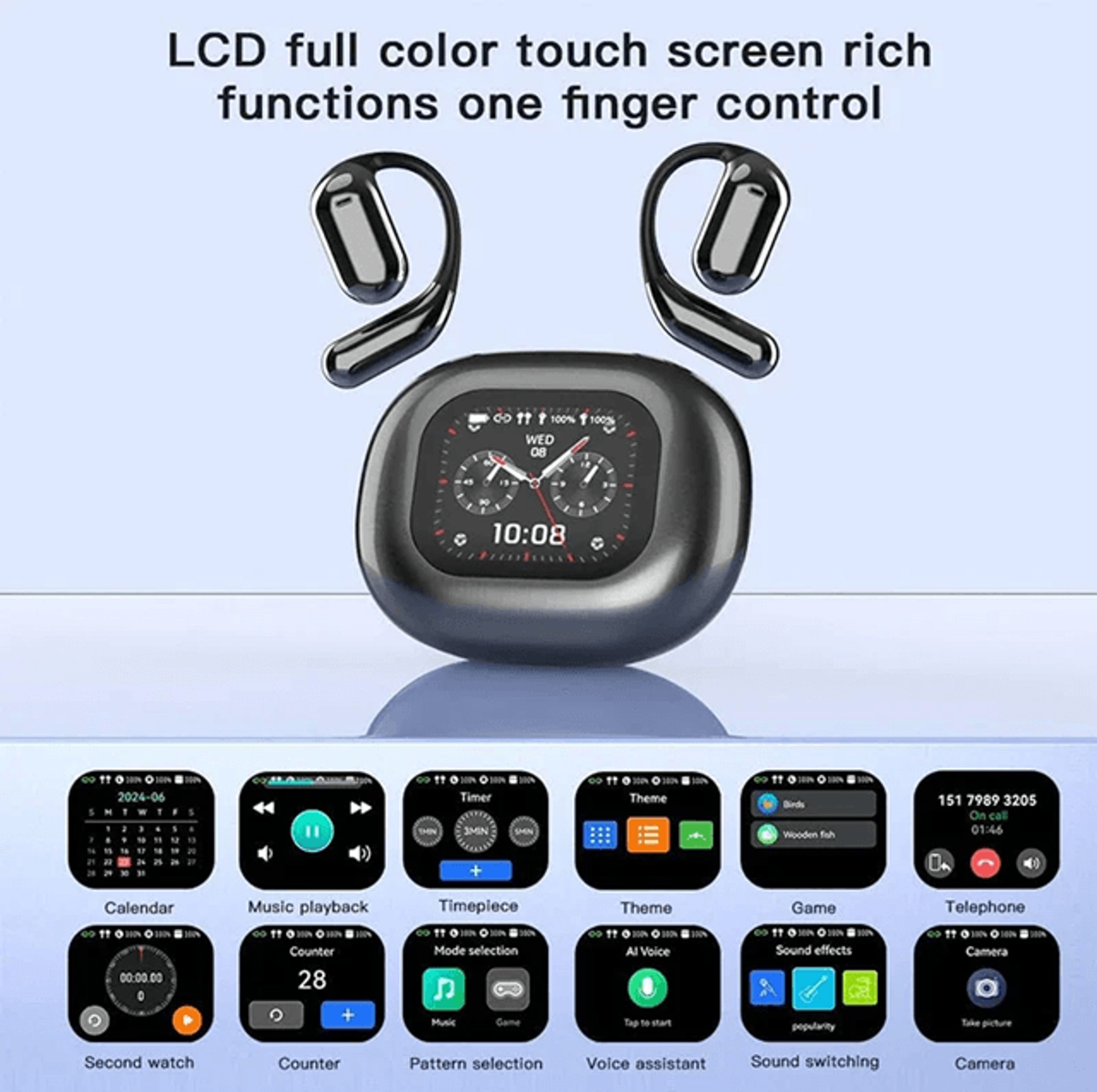 uyuxio ai translating earbuds real time translation with touch screen