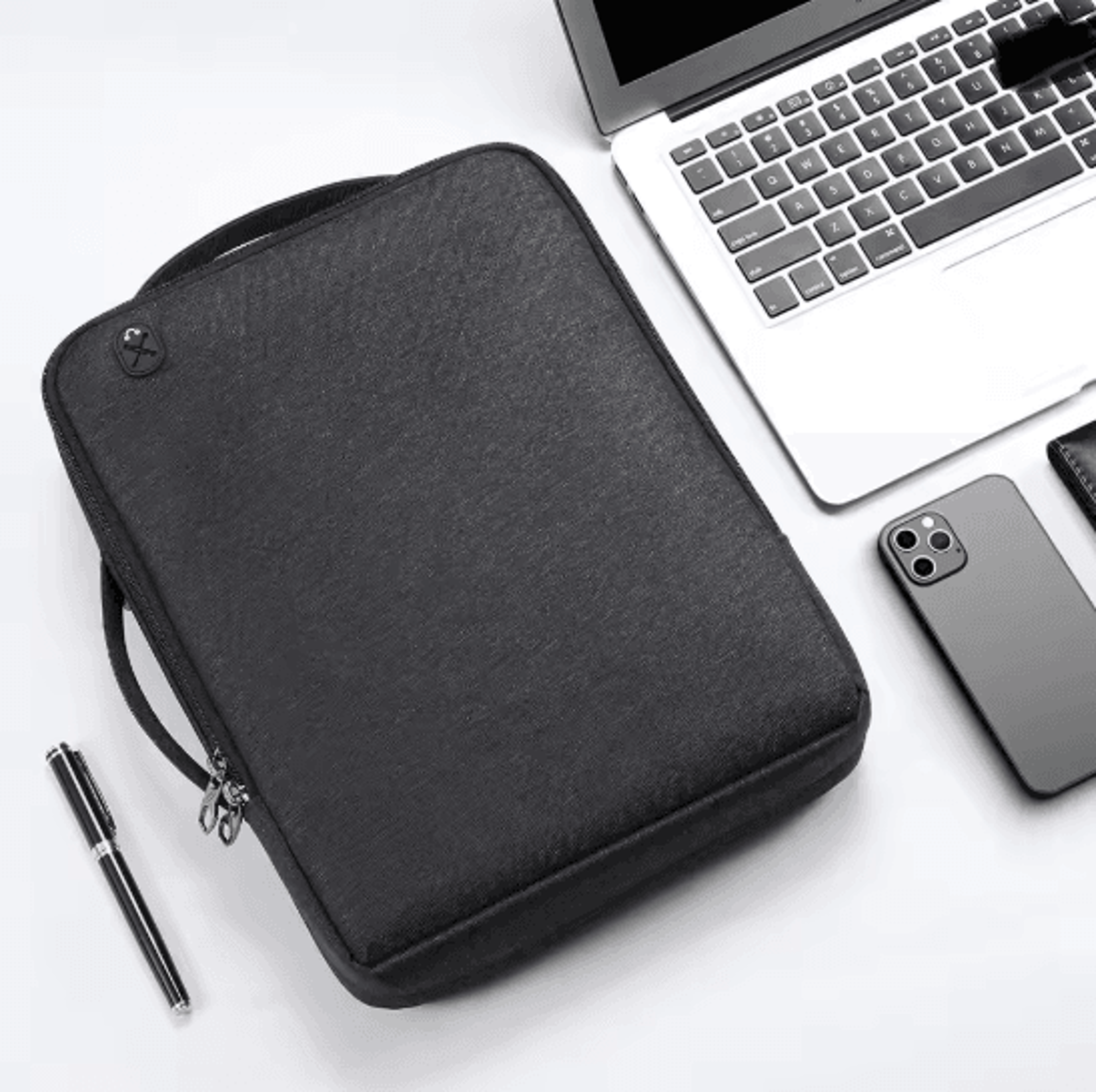 shockproof laptop shoulder bag sleeve carrying case 13.3 to 15.4 inch