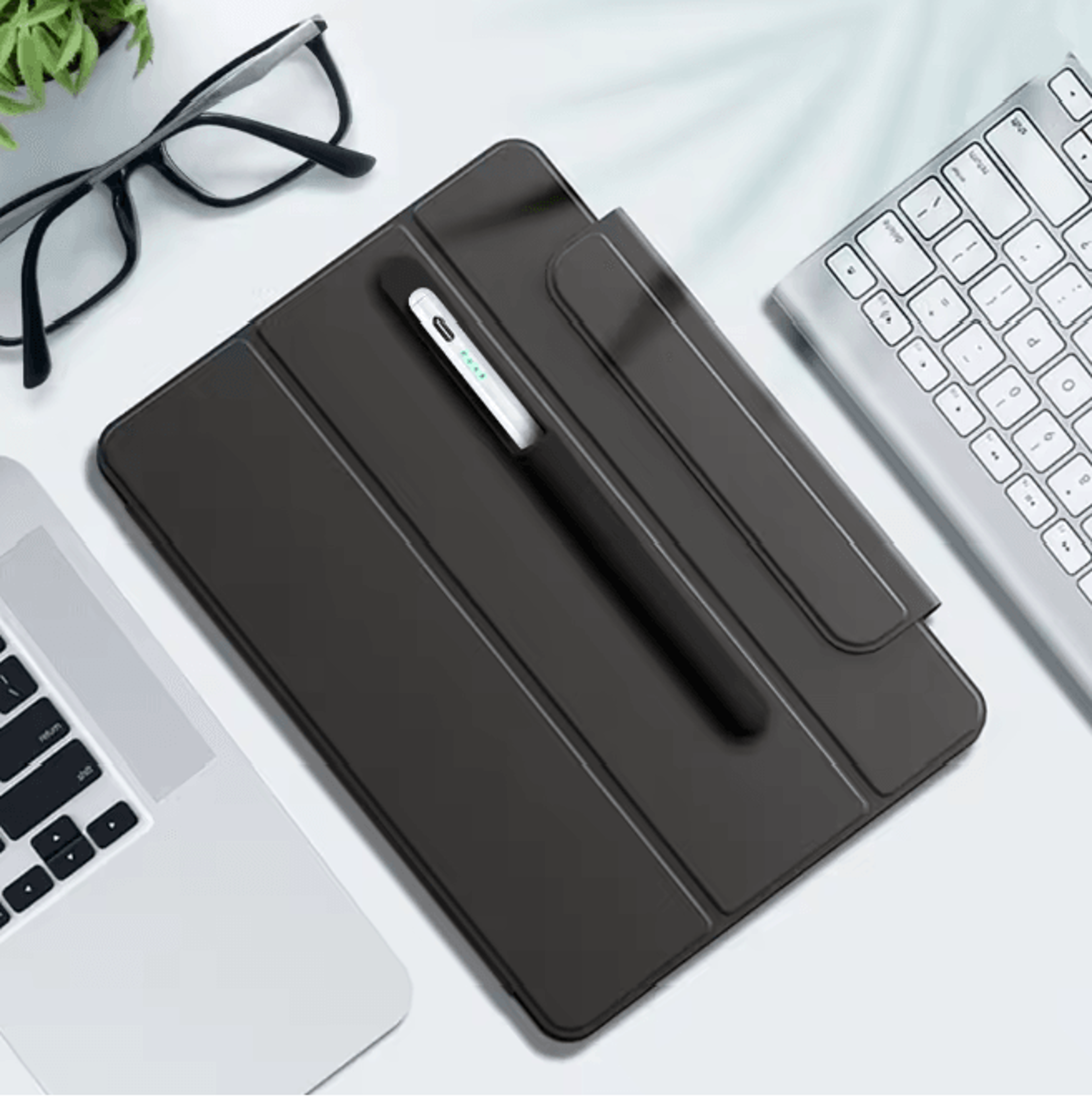 self adhesive silicone pencil holder for tablet stylus secure pen clip