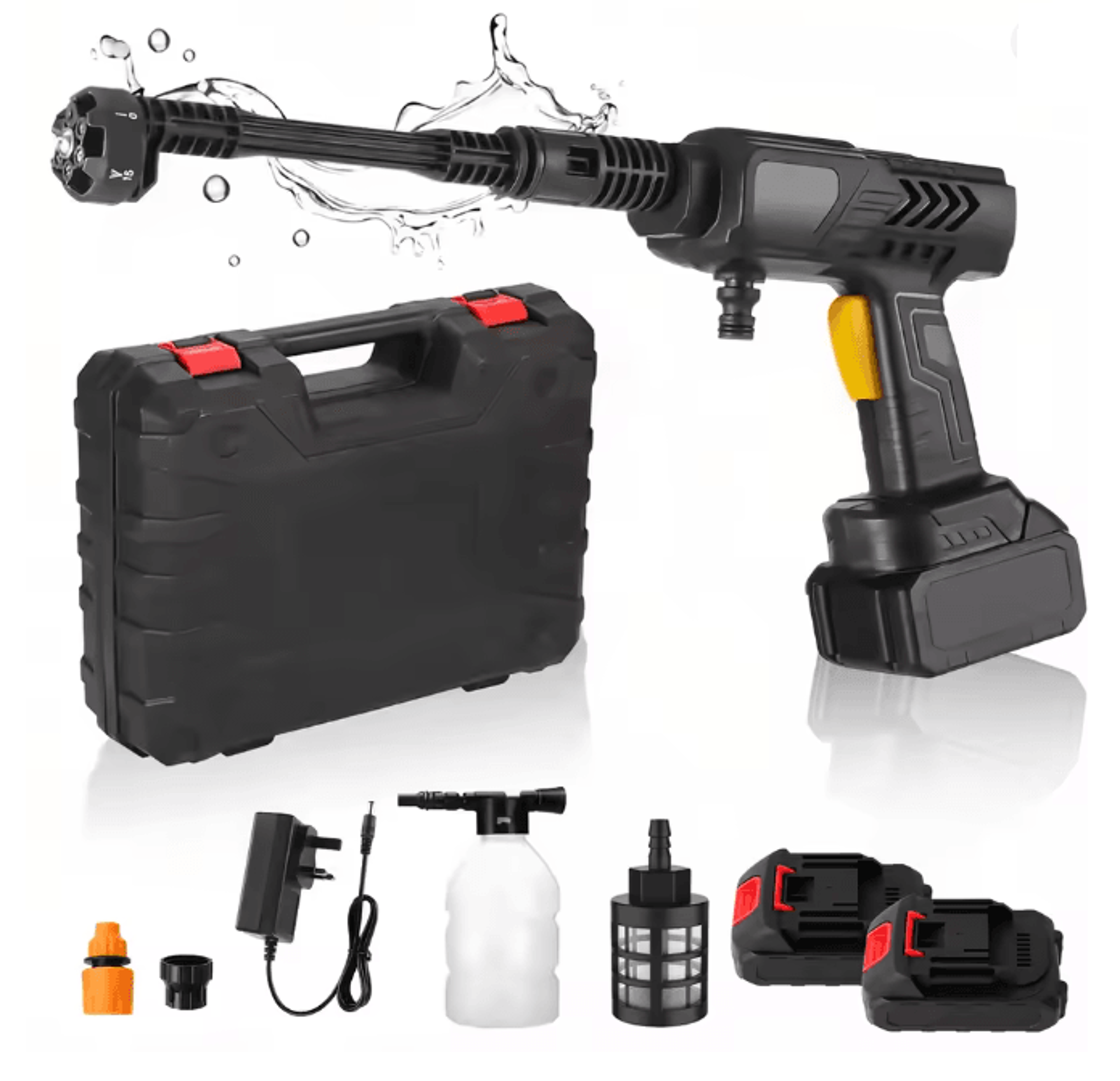 cordless pressure washer gun portable high power electric cleaner with battery