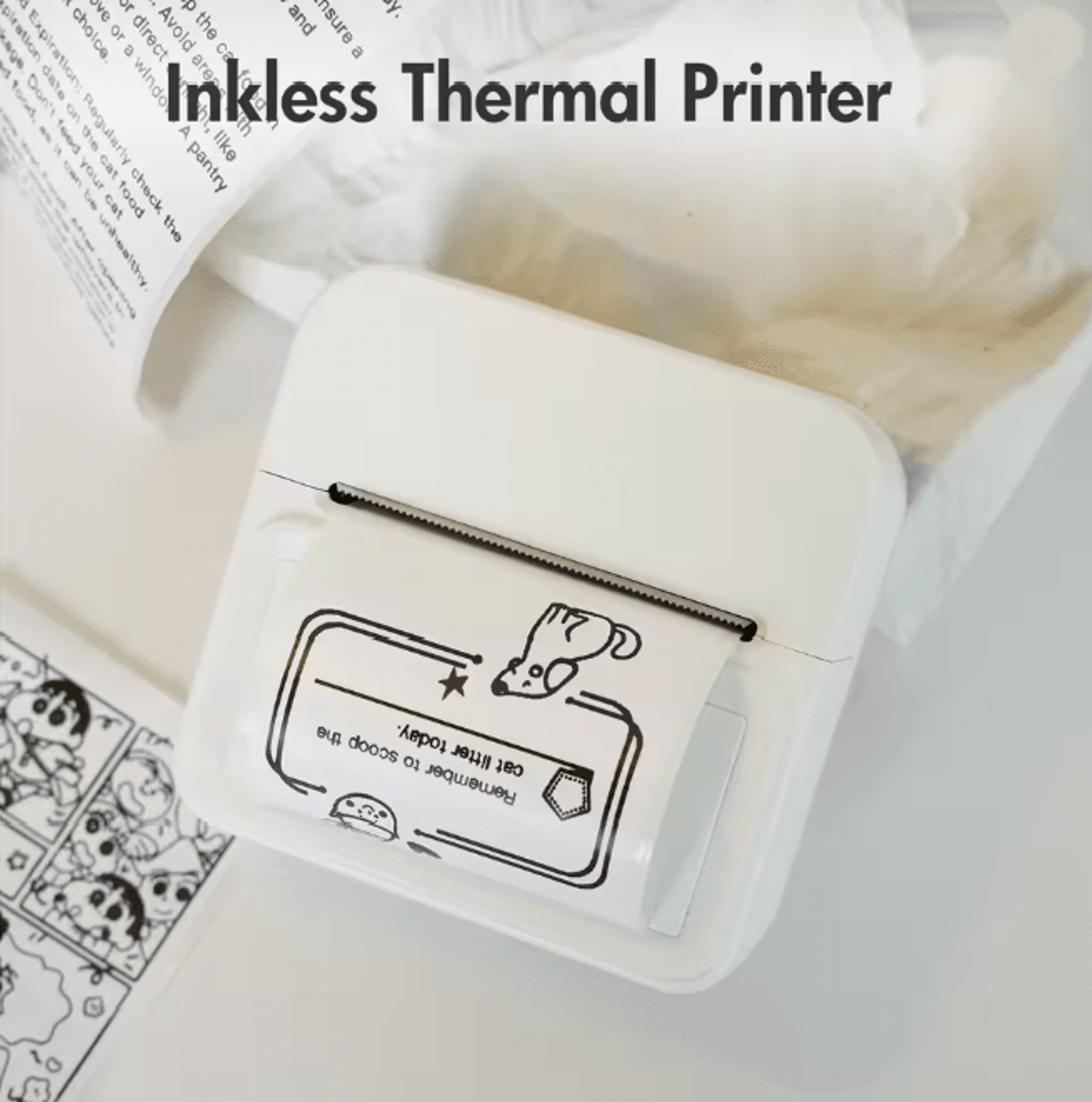 Portable Bluetooth Label Maker Inkless Thermal Pocket Printer