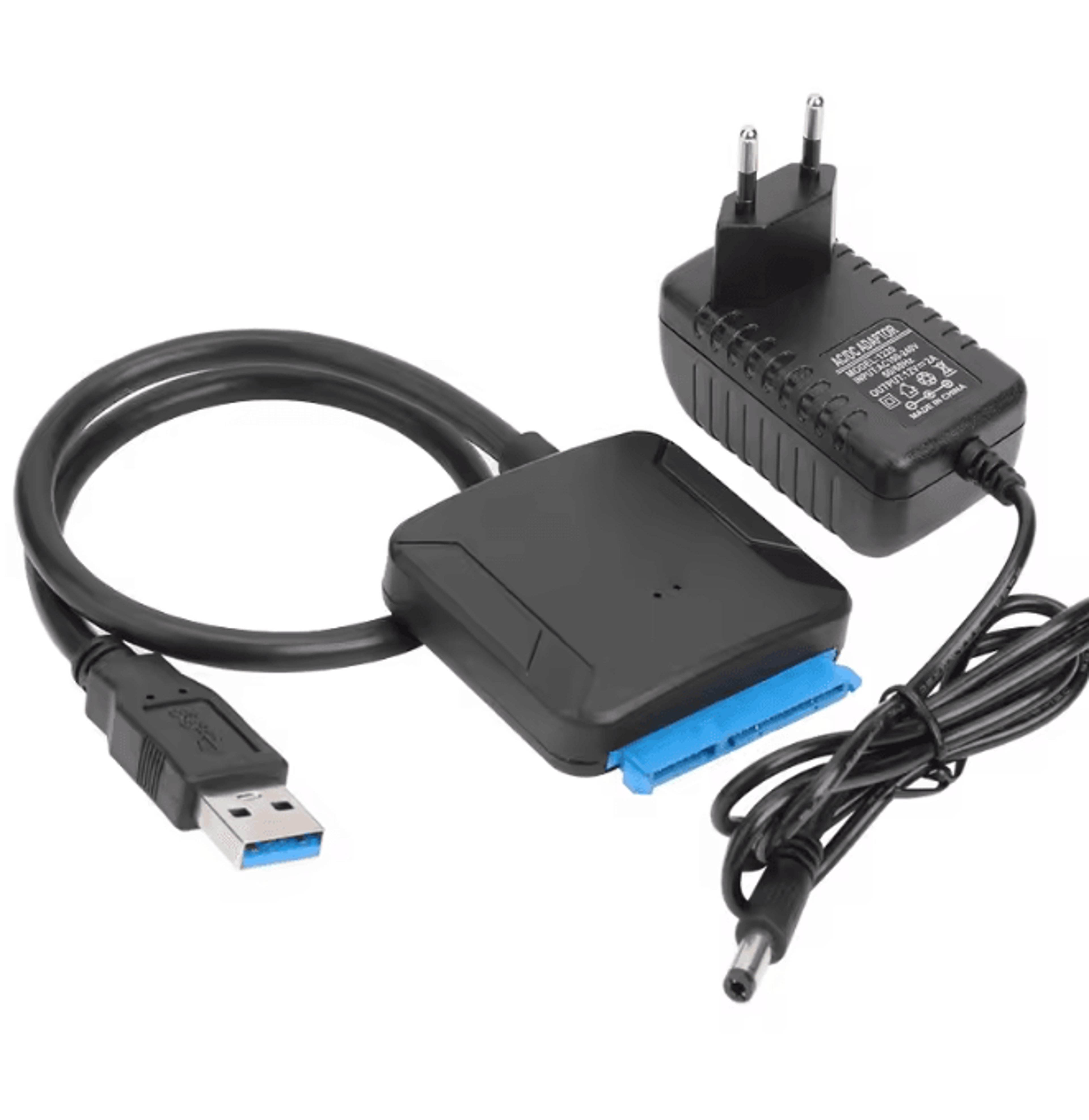 SATA to USB 3.0 Adapter Cable for SSD and HDD with Power Supply