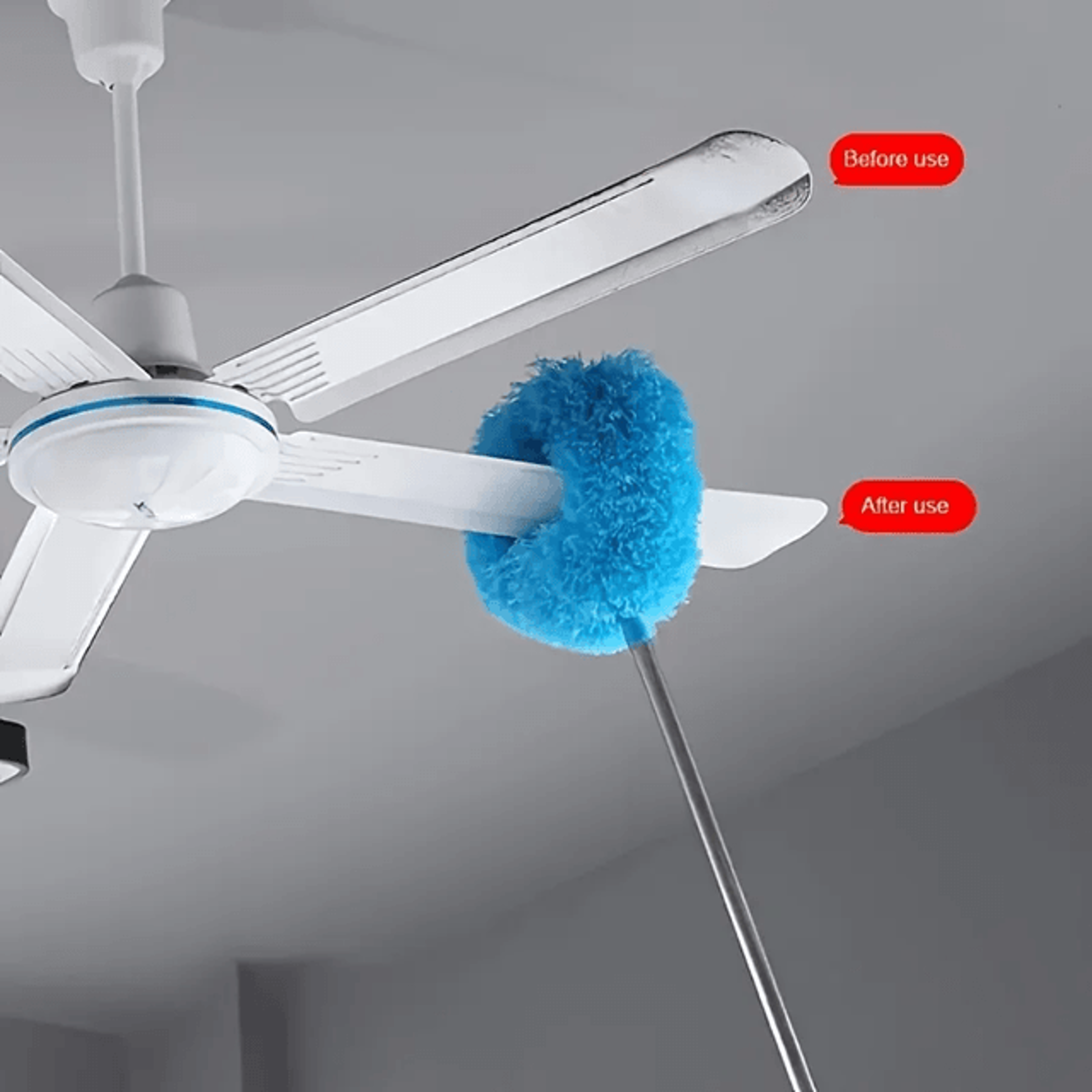 Telescopic Microfiber Duster for High Ceiling and Furniture Cleaning