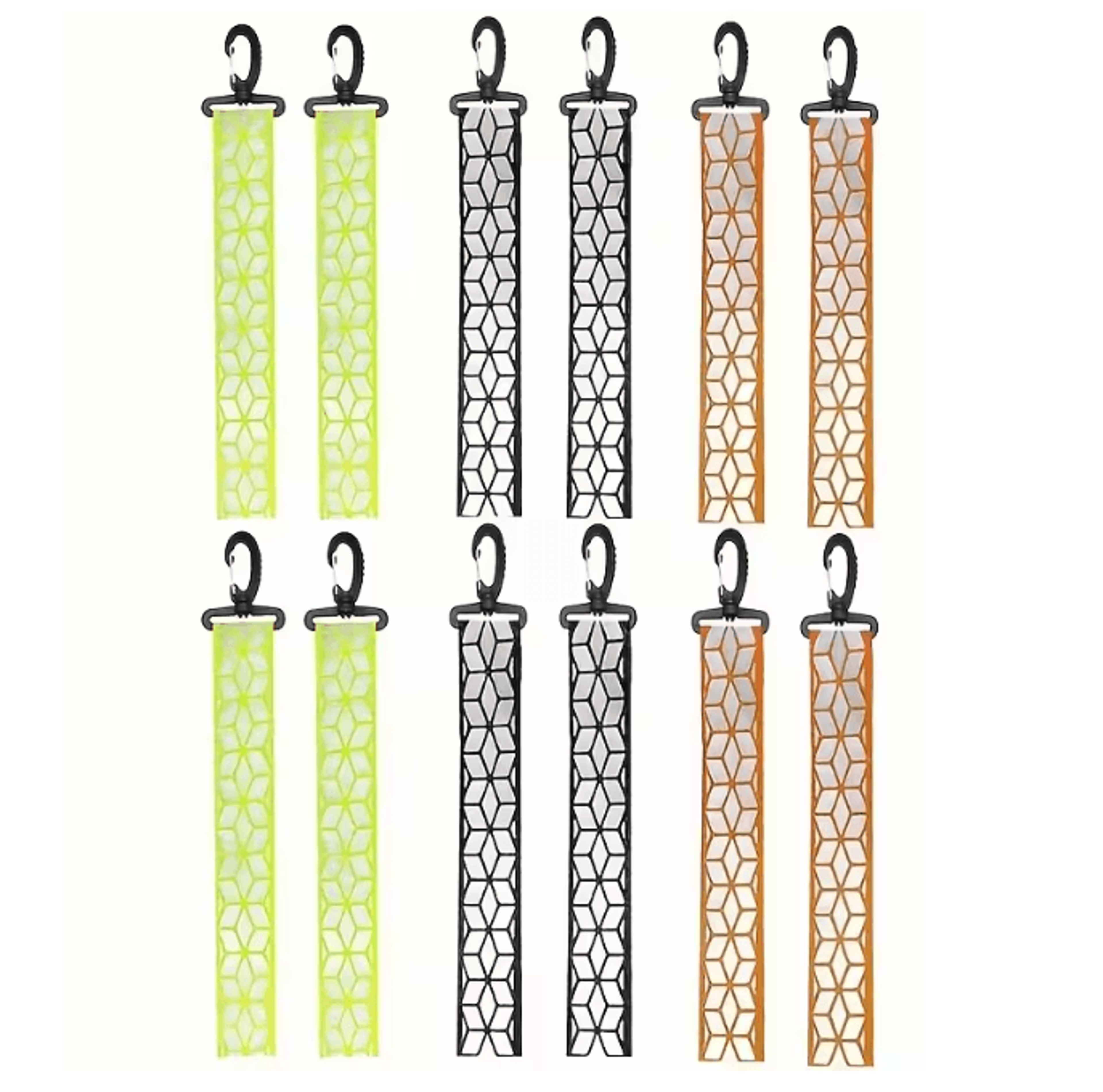 ReflectaSafe High Visibility Reflective Keychain Set Night Safety Gear