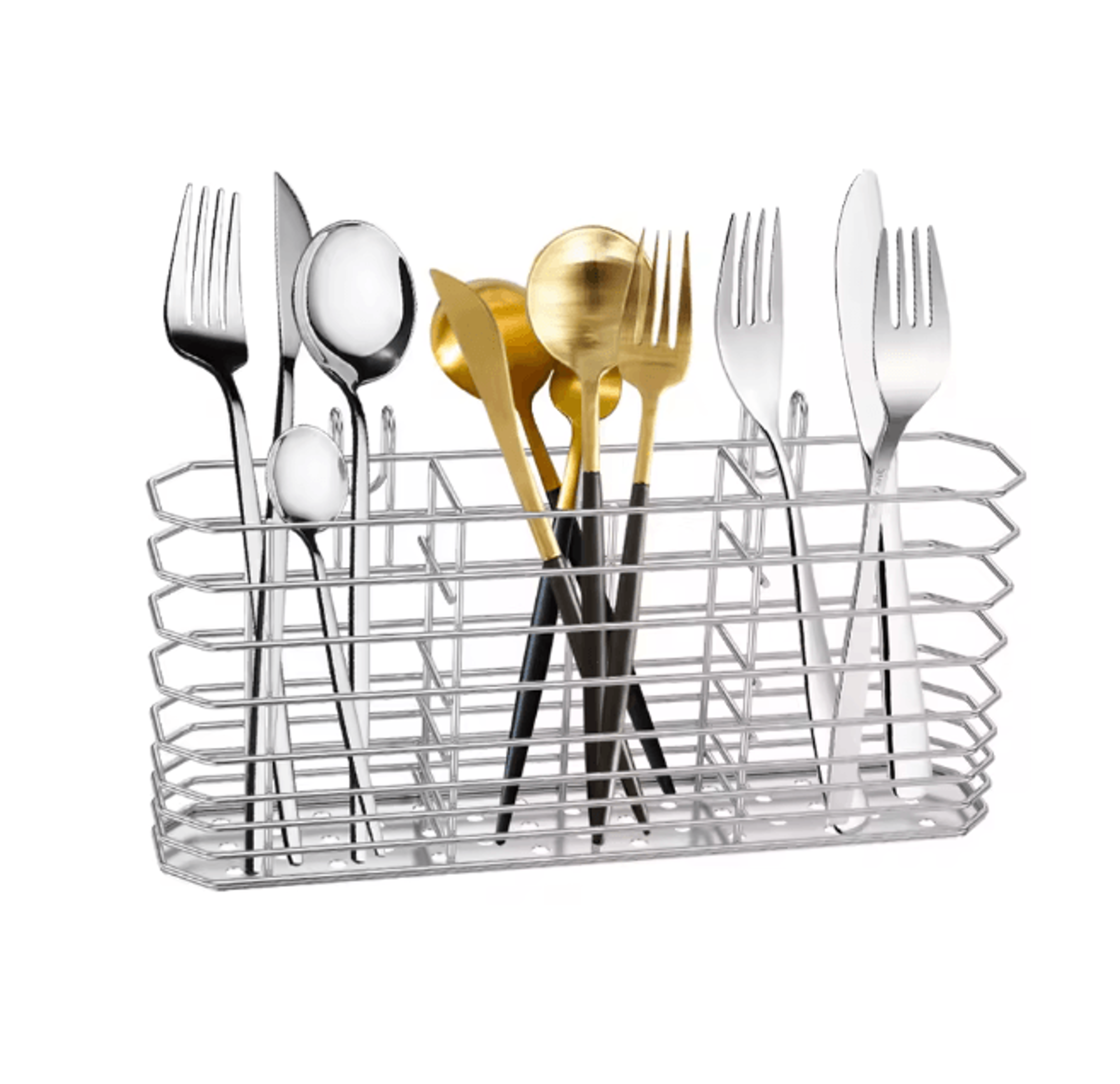 SteelDry Stainless Steel Chopsticks Holder Cutlery Storage Draining Rack