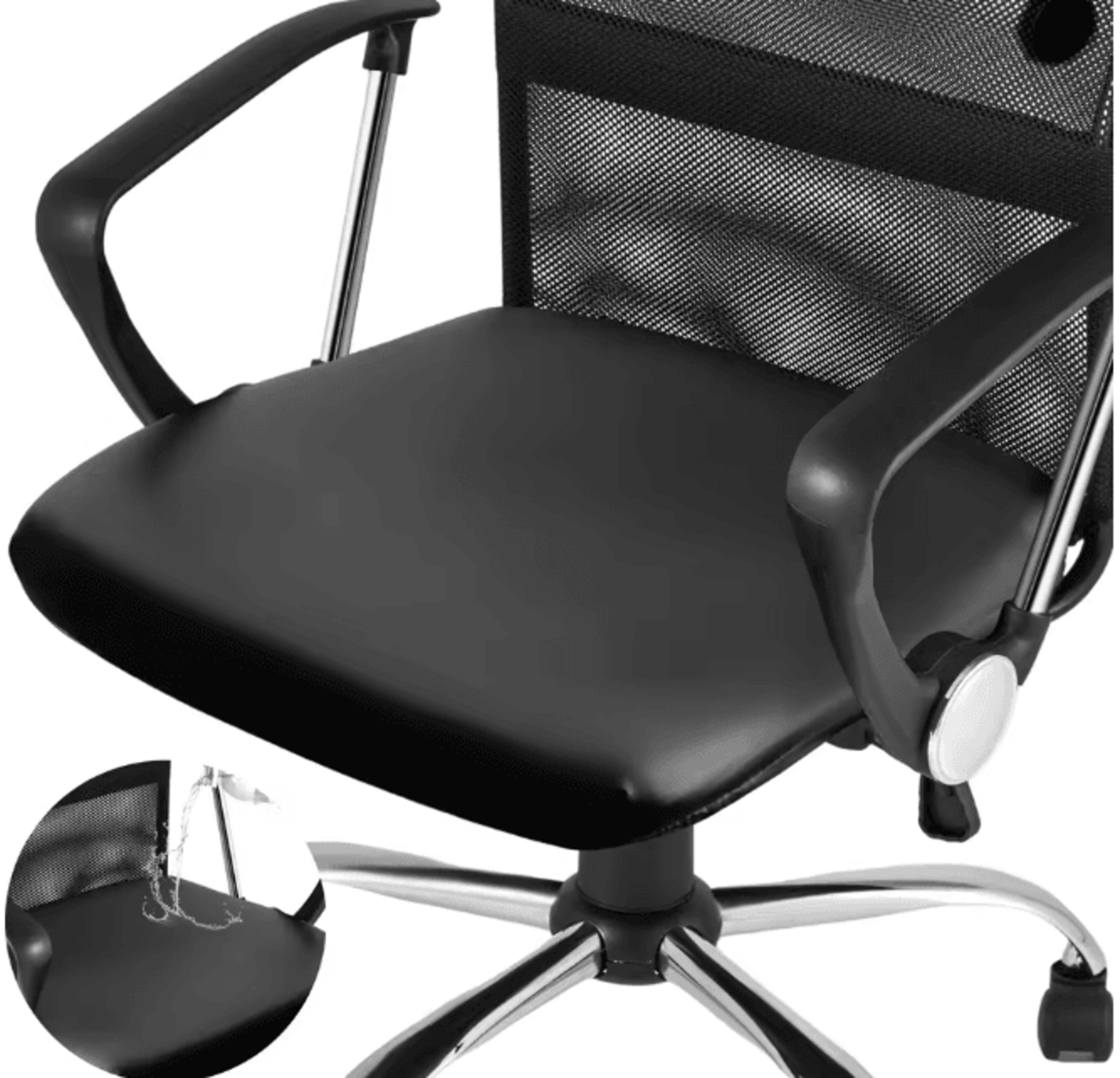 LuxeShield PU Leather Chair Seat Cover Waterproof Dining and Office Protector