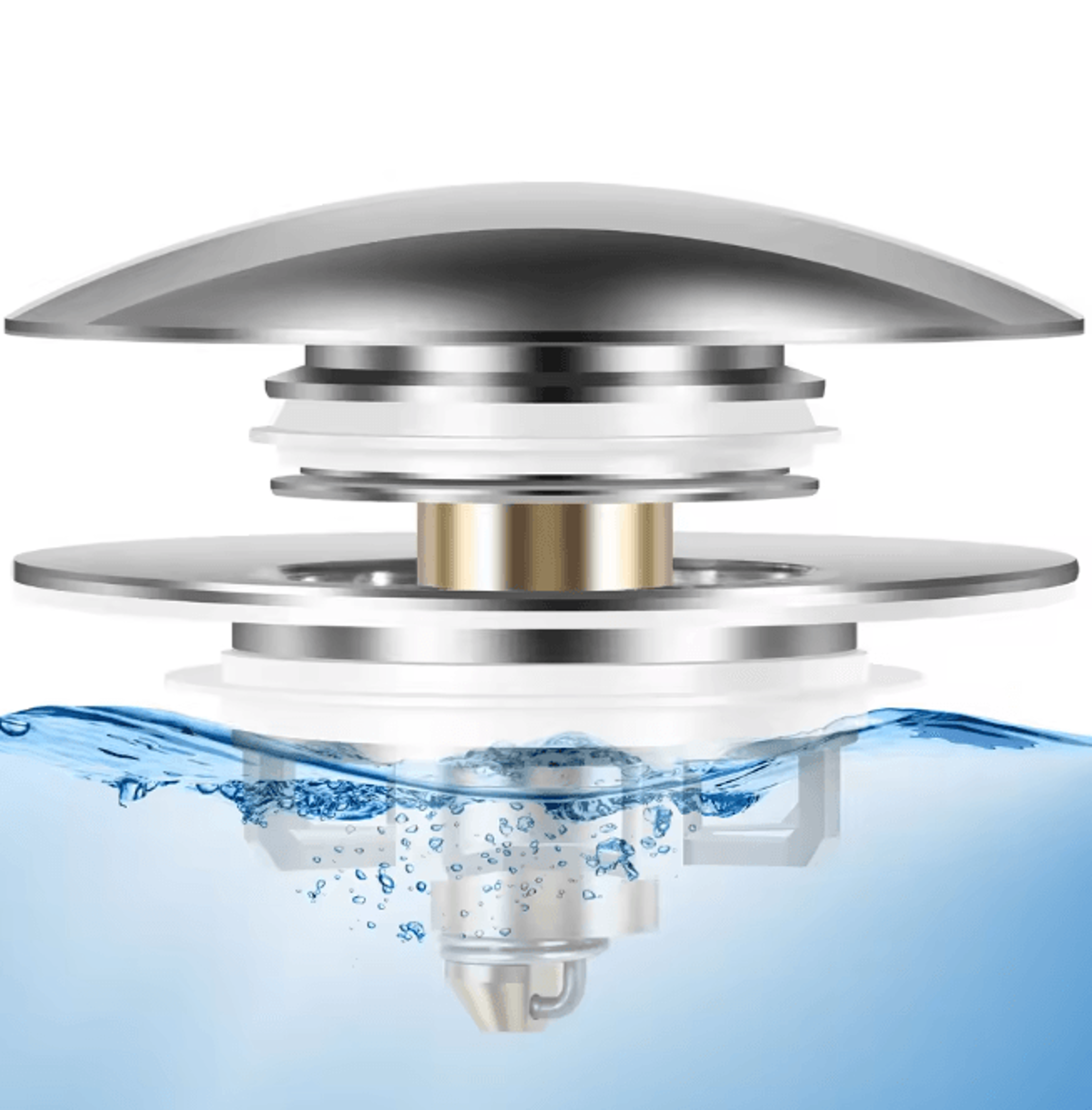 SealFlow Universal Bathtub Drain Stopper Pop Up Rustproof Bath Plug