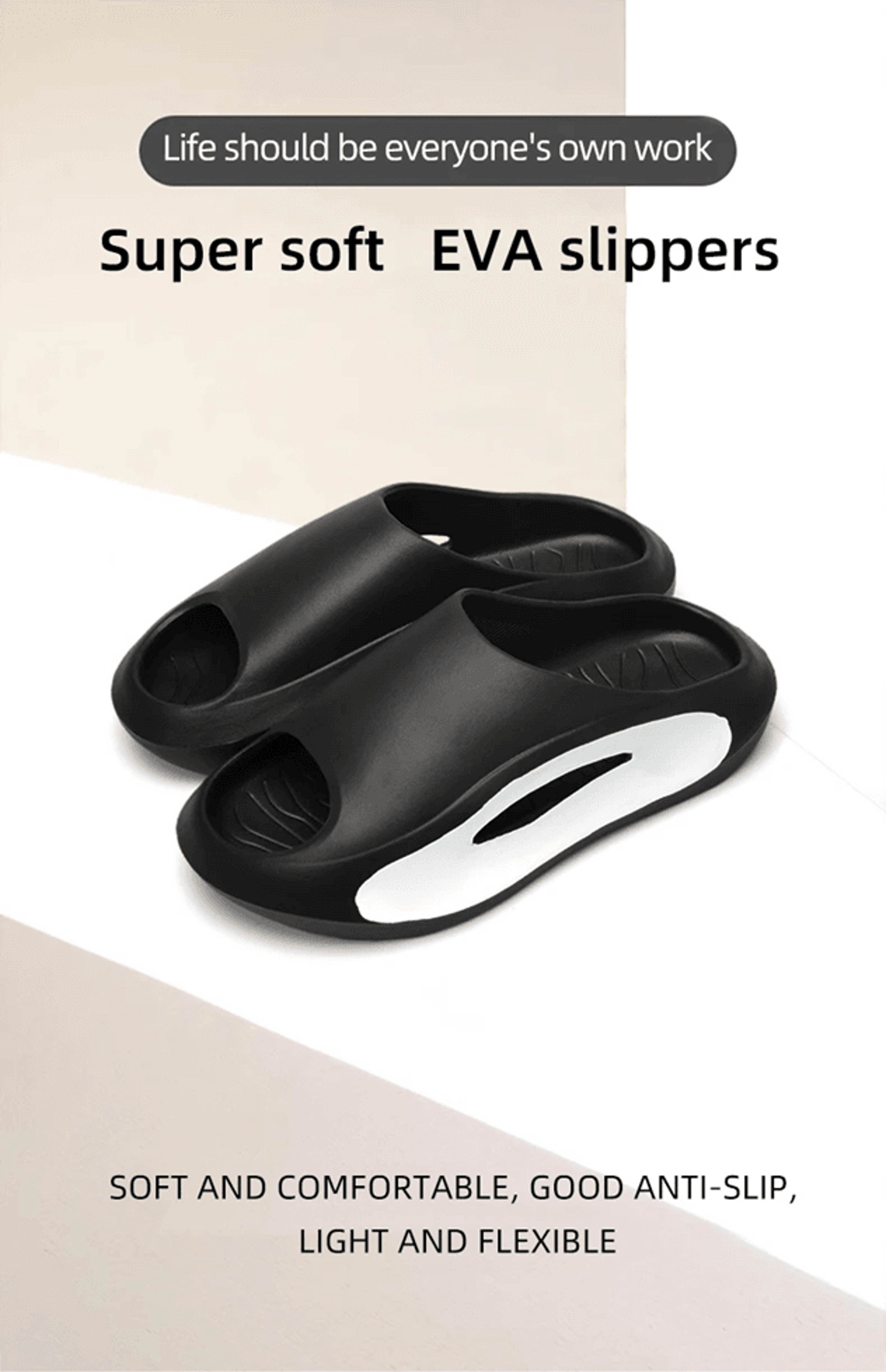 mens eva summer thong slippers with thick non slip sole