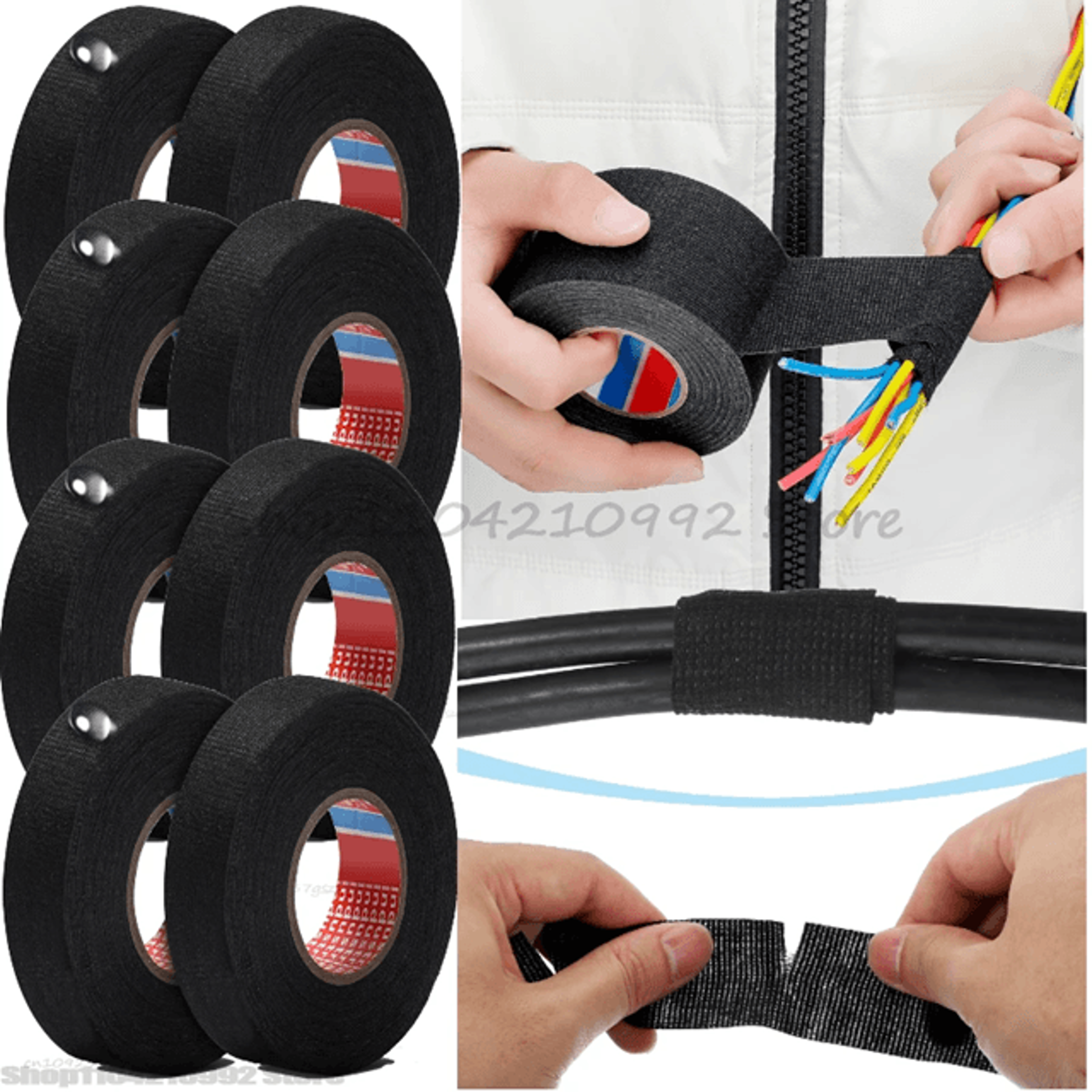 Automotive Cloth Insulating Tape Heat Resistant Waterproof Sealing Tape