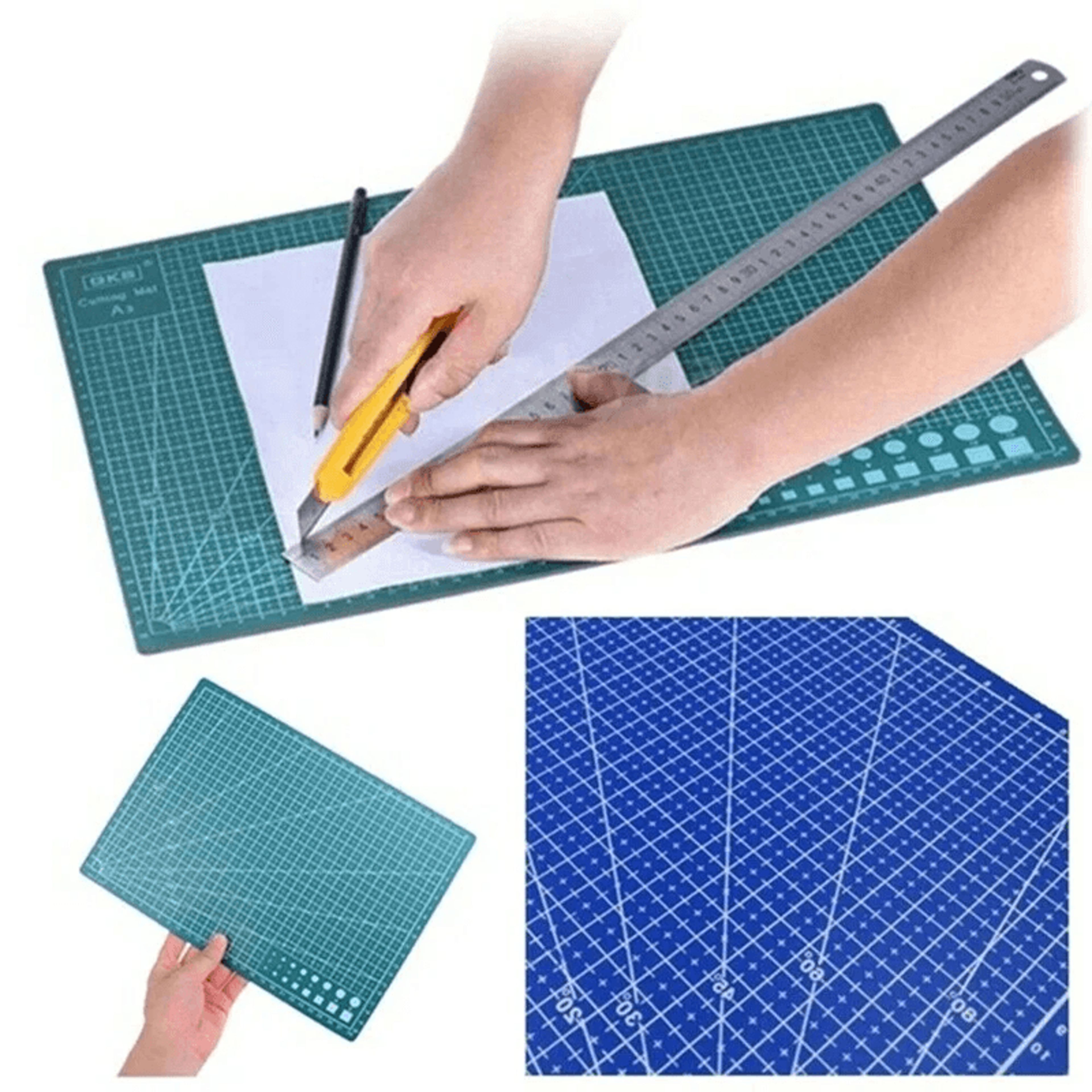 A3 PVC Cutting Mat Single Sided Sewing Craft and DIY Work Surface