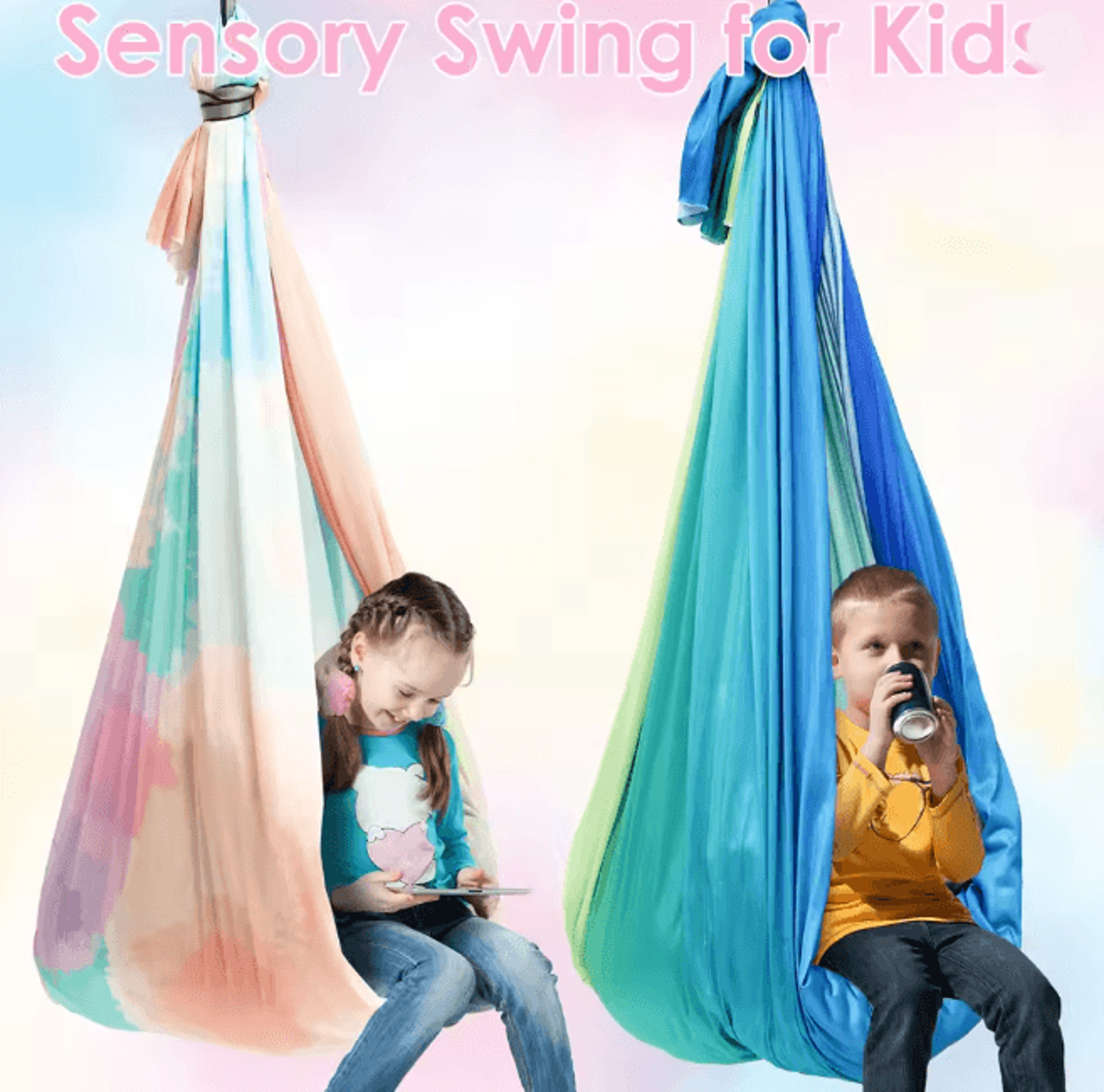 Kids Sensory Swing Indoor Hammock for Calm Play and Relaxation